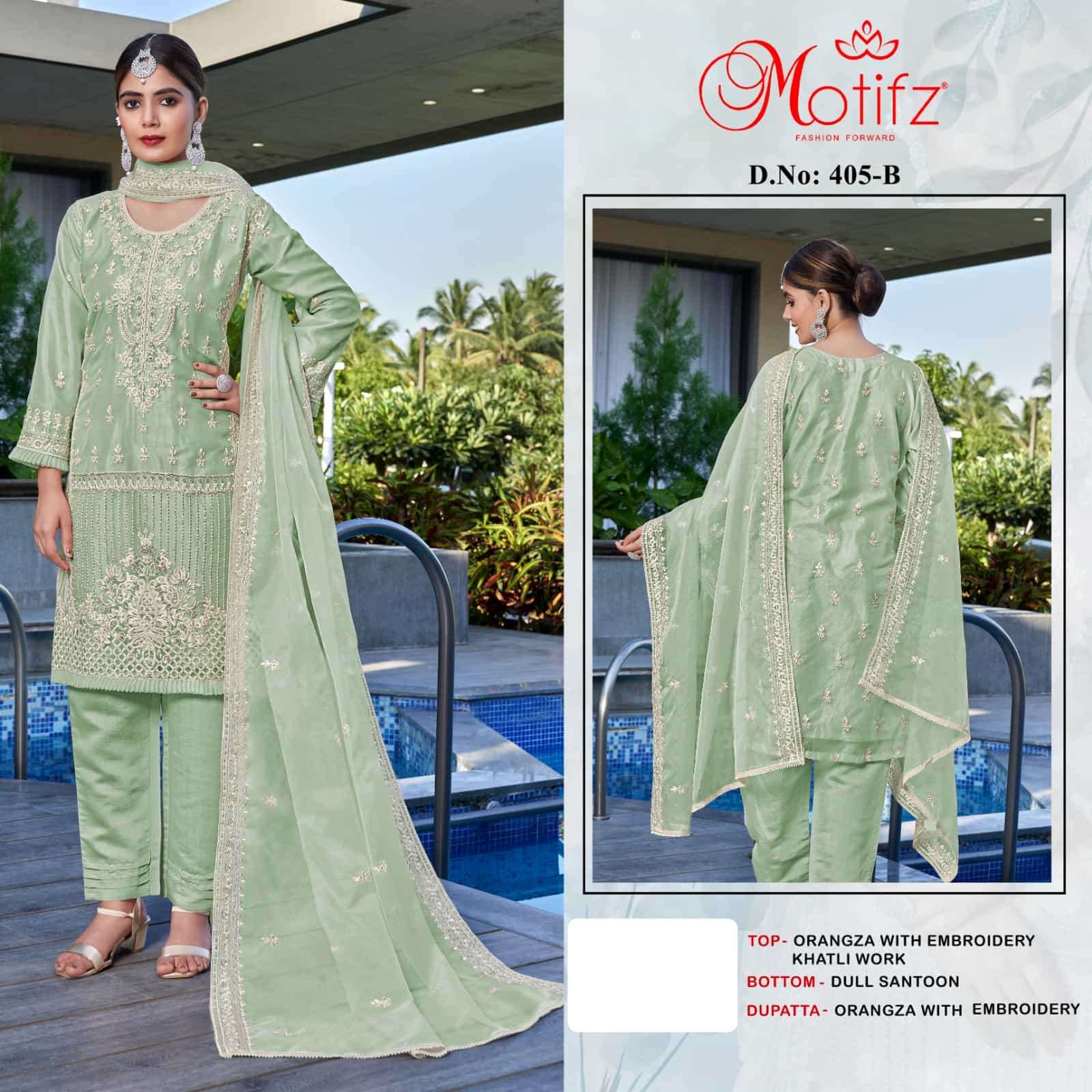Motifz 405 Colors Festive Wear Style Latest Designer Pakistani Collection view 3