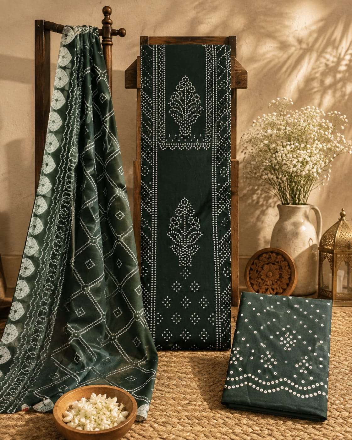 Js Priya Bandhani Vol 44 Premium Style Bandhani Dress Material view 3