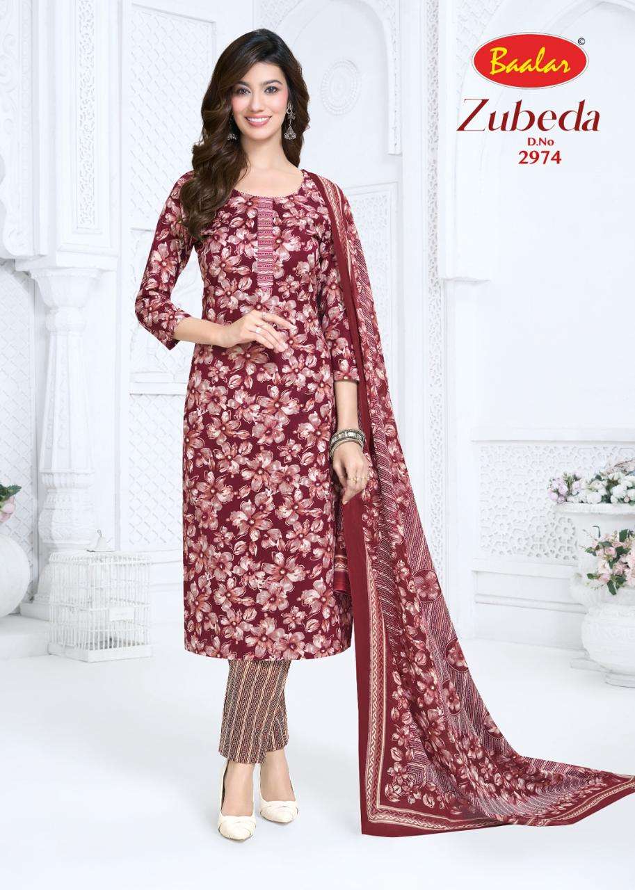Baalar Zubeda Vol 29 Pure Cotton Unstitch Suit Catalog view 7