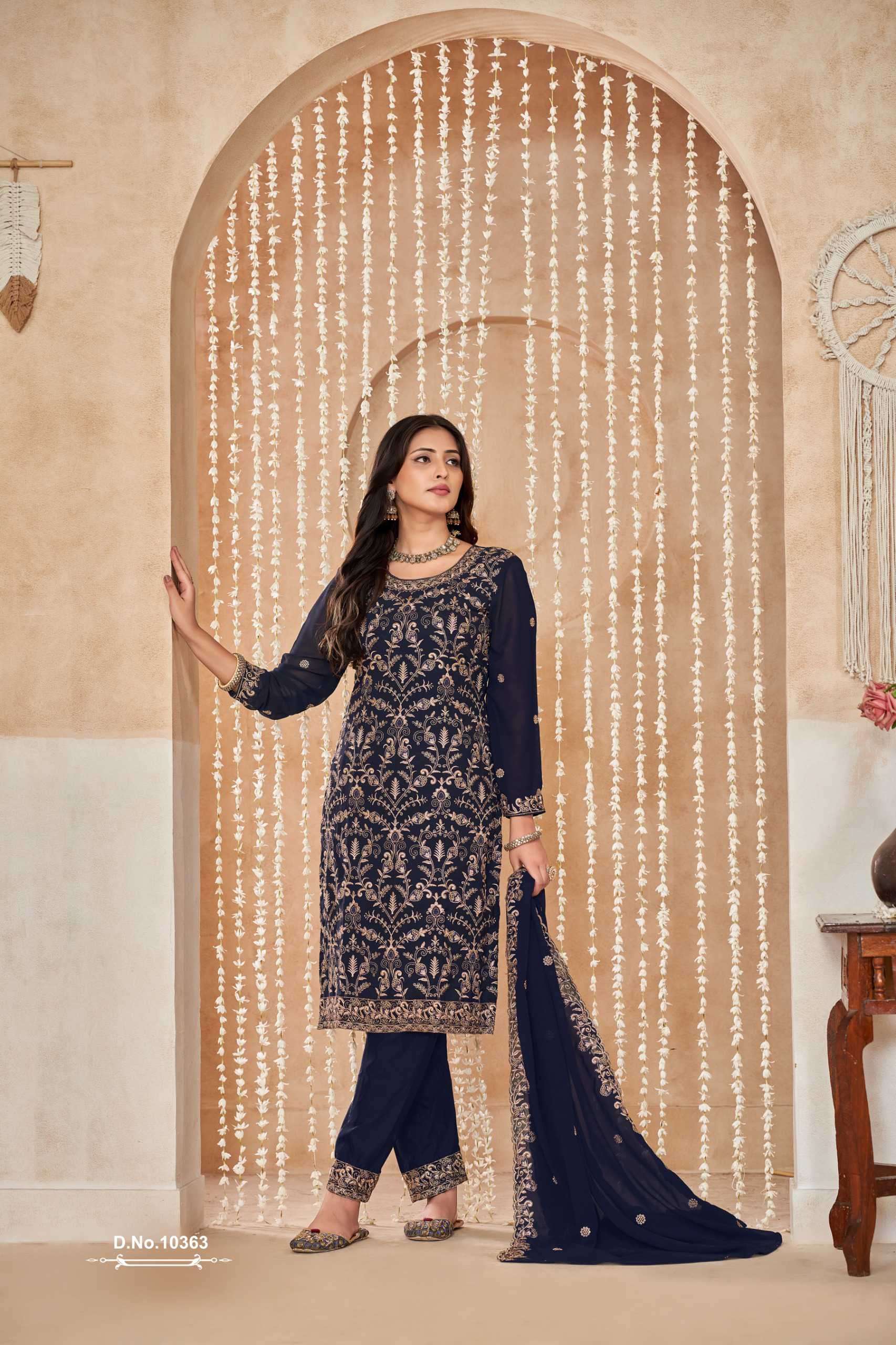 Anjubaa Vol 36 10361 To 10365 Designer Work Georgette Suit view 11