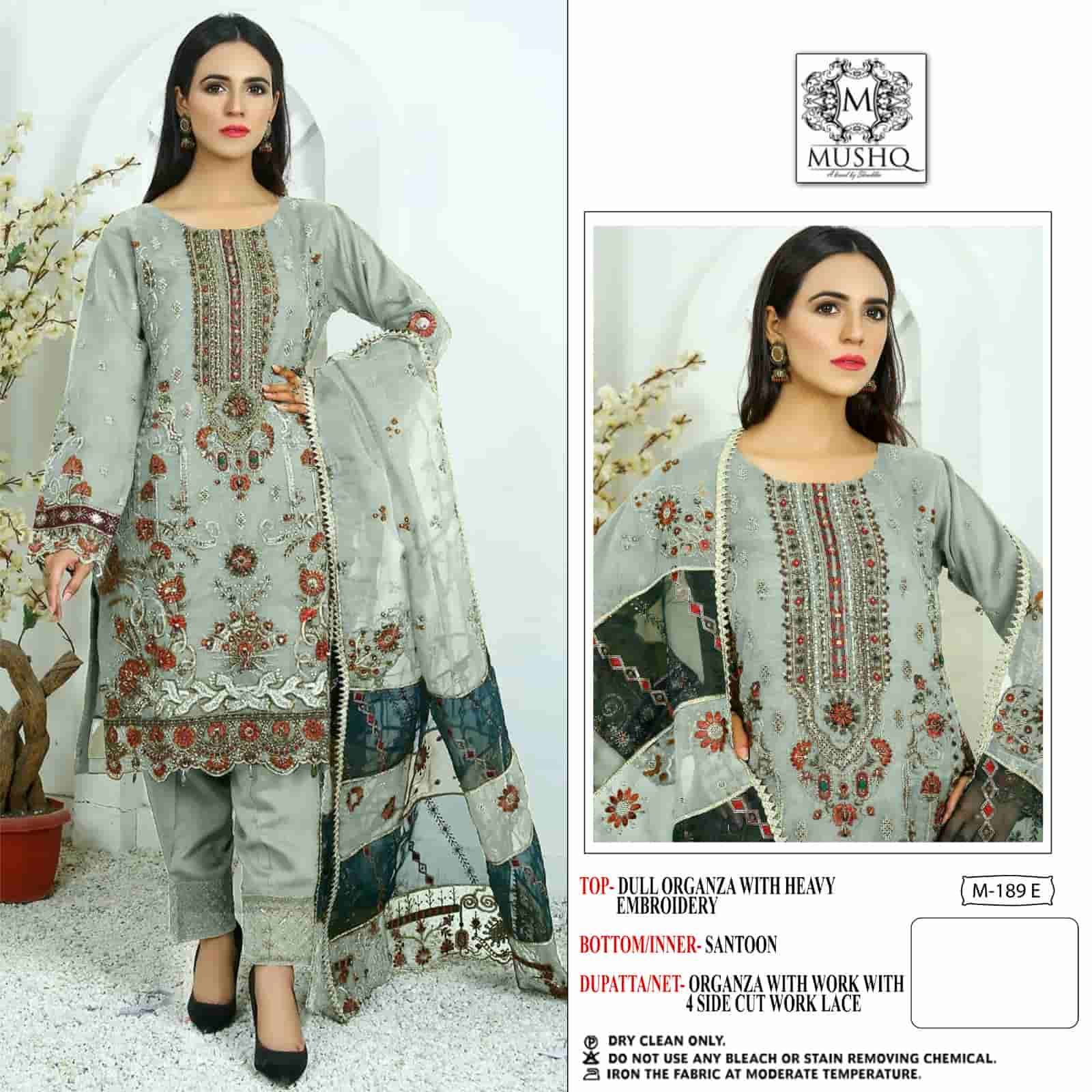 Mushq M 189 Colors Heavy Designer Style Pakistani Party Wear Suit Wholesalers view 2