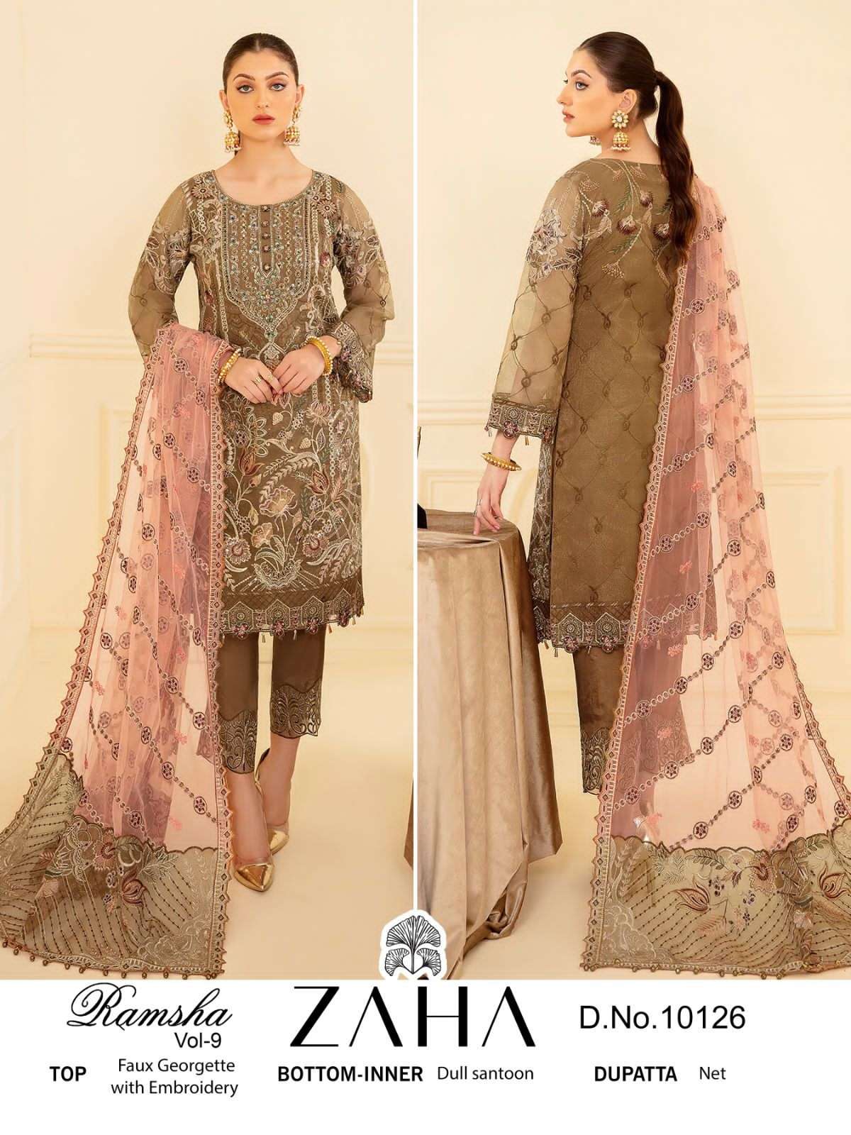 Zaha Ramsha Vol 9 Fancy Pakistani Suit view 4