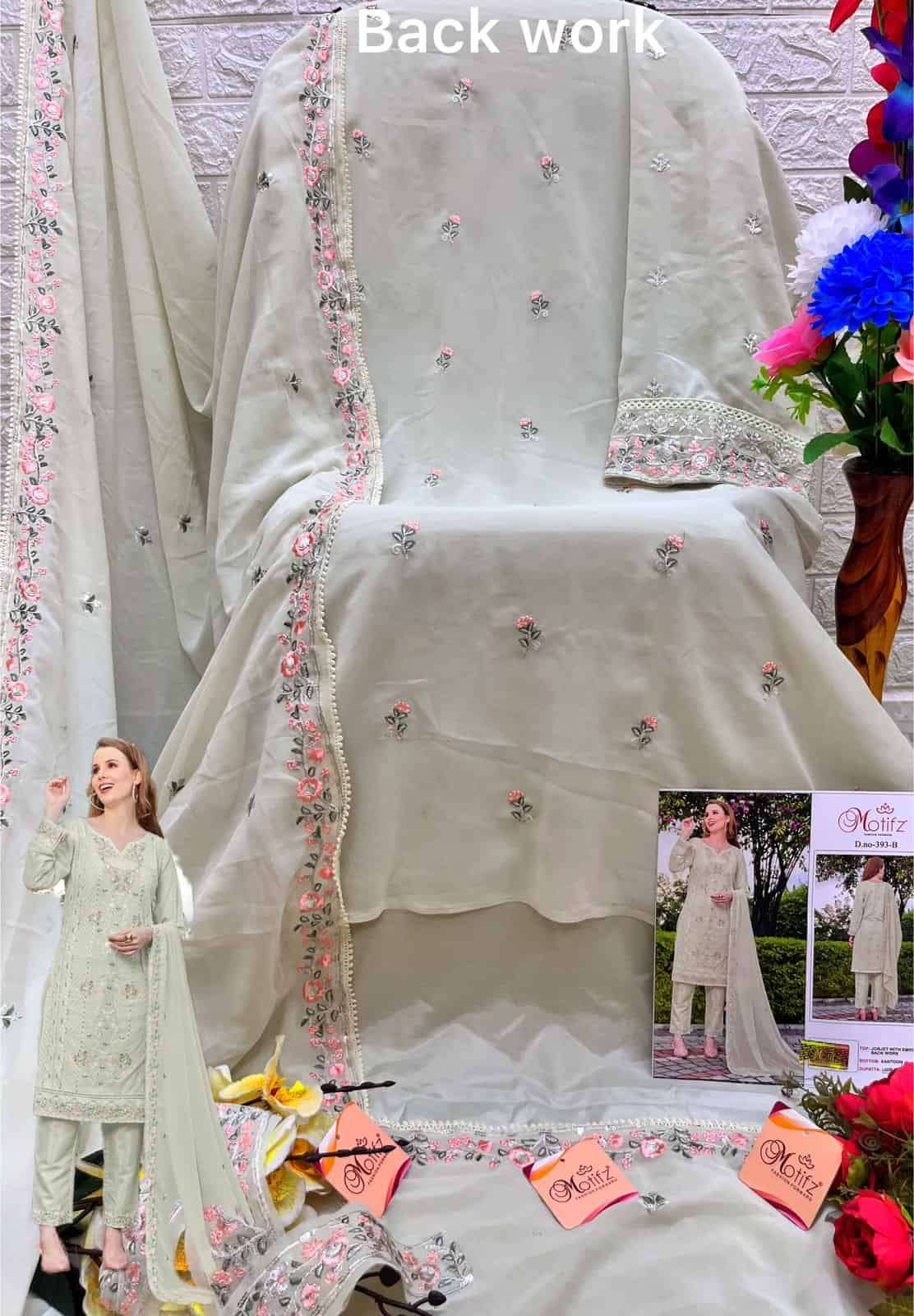 Motifz 393 Colors Pakistani Festive Wear Style Designer Salwar Suit Wholesalers view 11