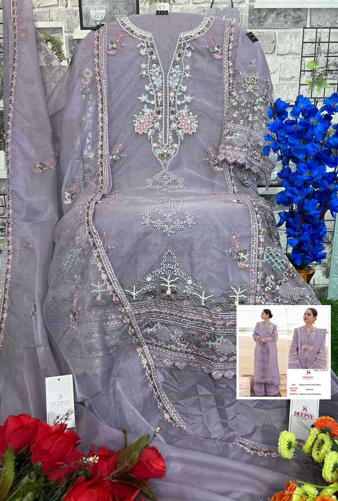 Deepsy D 2040 Colors Pakistani Style Designer Festive Wear Suit Wholesalers view 7