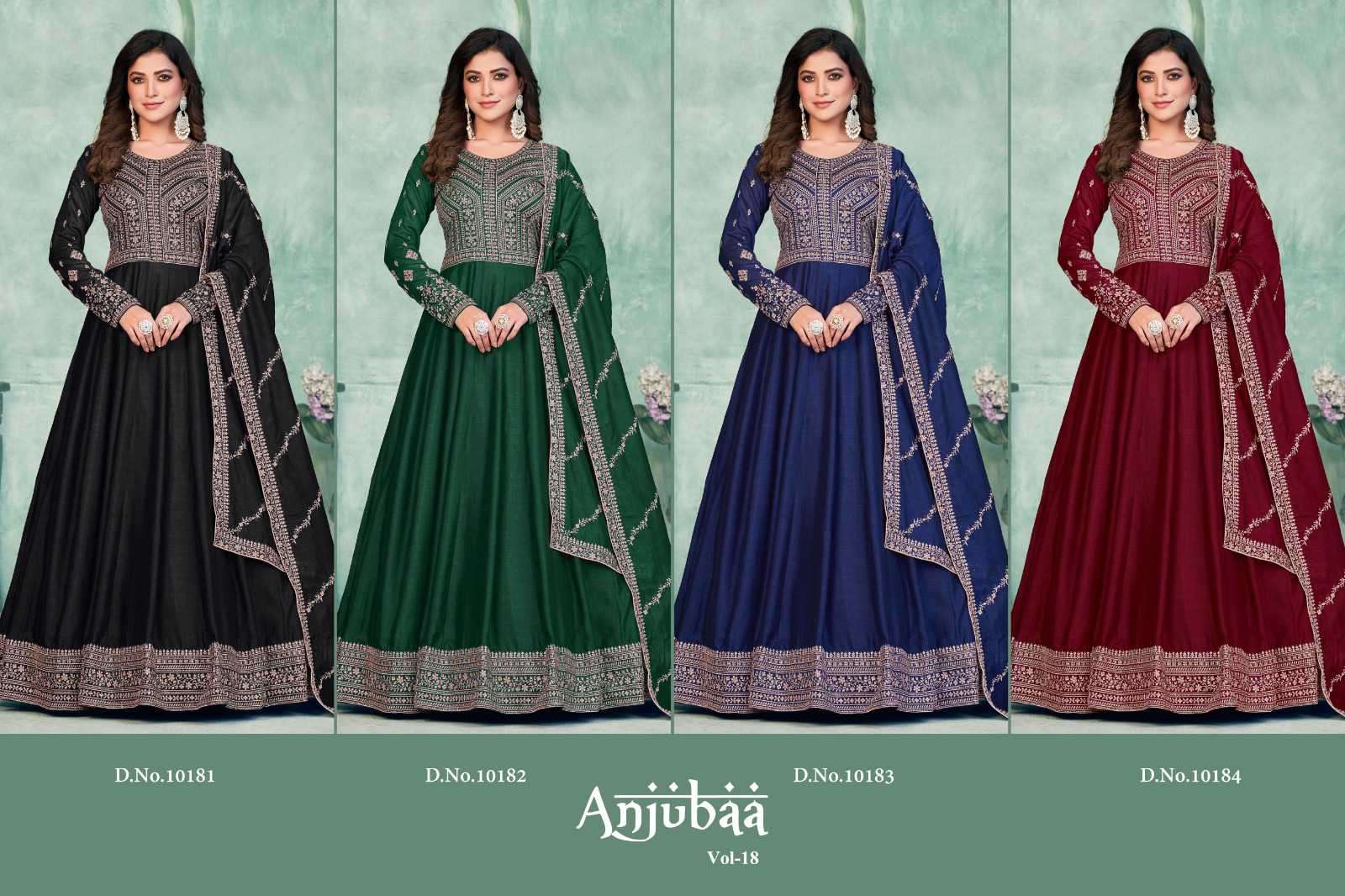 Anjubaa Vol 18 Designer Partywear Anarkali Gown Catalog Exporter view 10