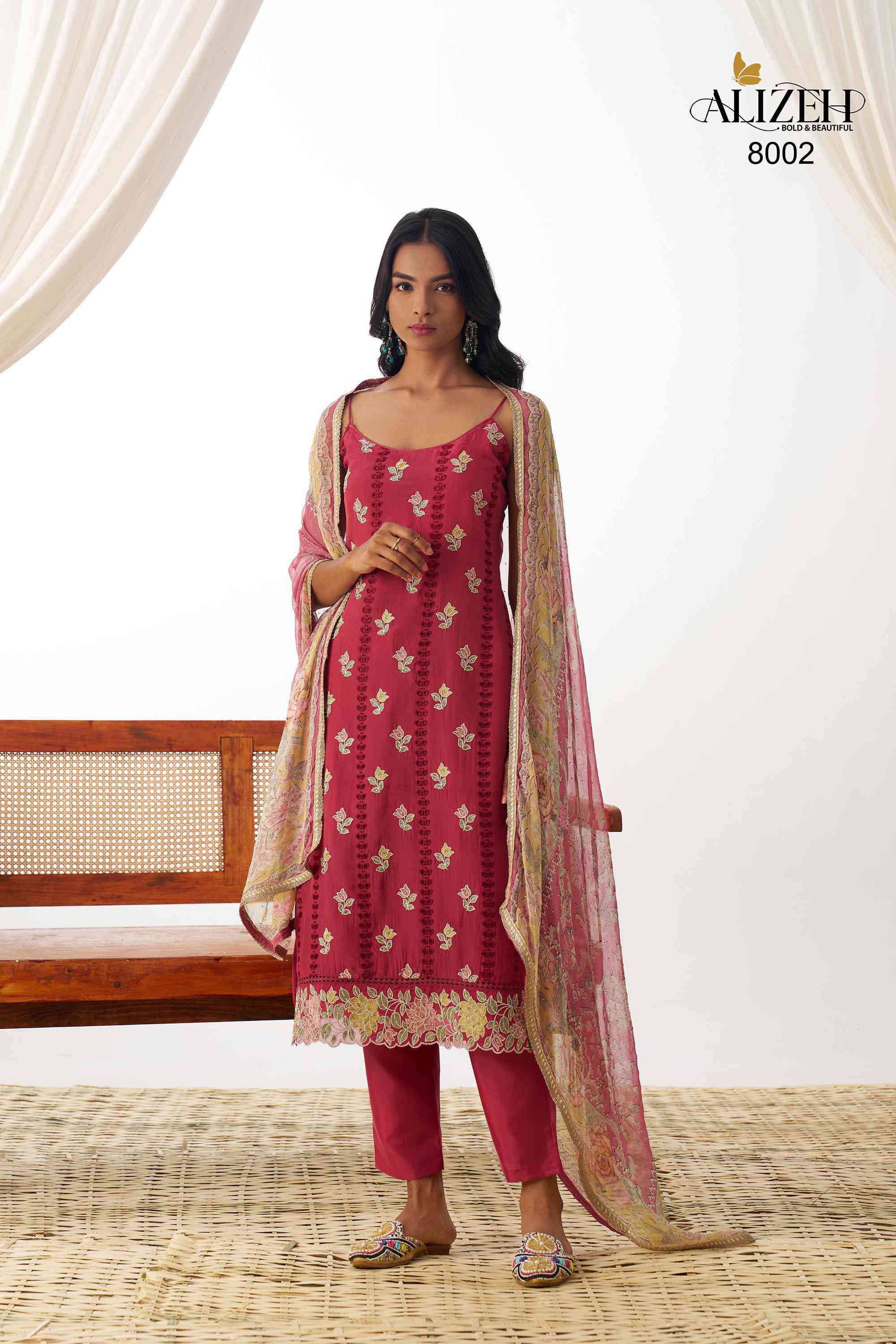 Alizeh Swara 8001 to 8004 Readymade Suit Collection Price Exporter view 12