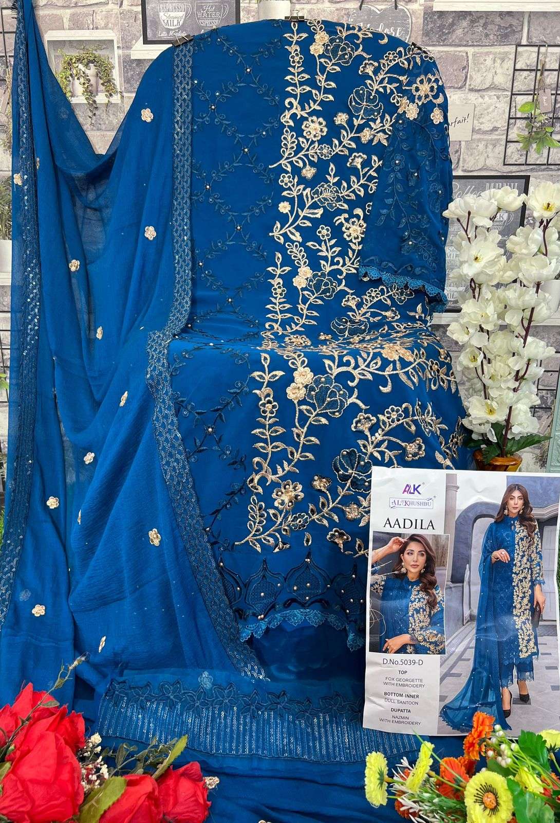Al Khushbu Aadila Vol 1 Georgette Pakistani Suit view 9