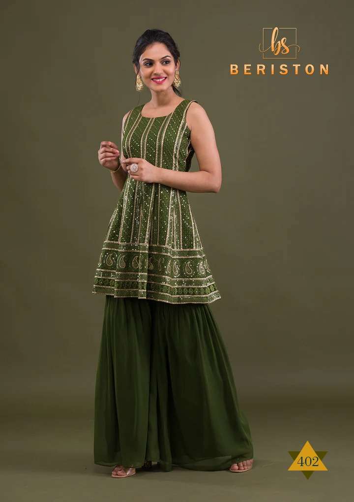 Beriston Bs Vol 4 Fancy Readymade Sharara Stylish Suit New Designs view 5