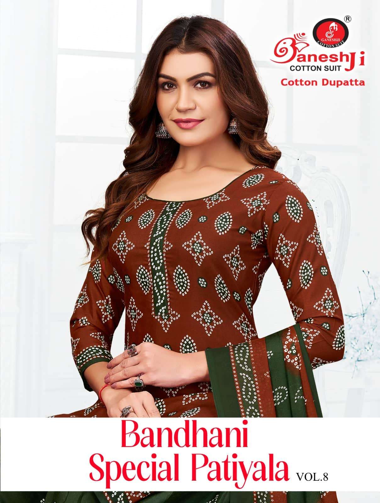 Ganeshji Bandhani Special Patiyala Vol 8 Patiyala Print Cotton Dress Material view 15