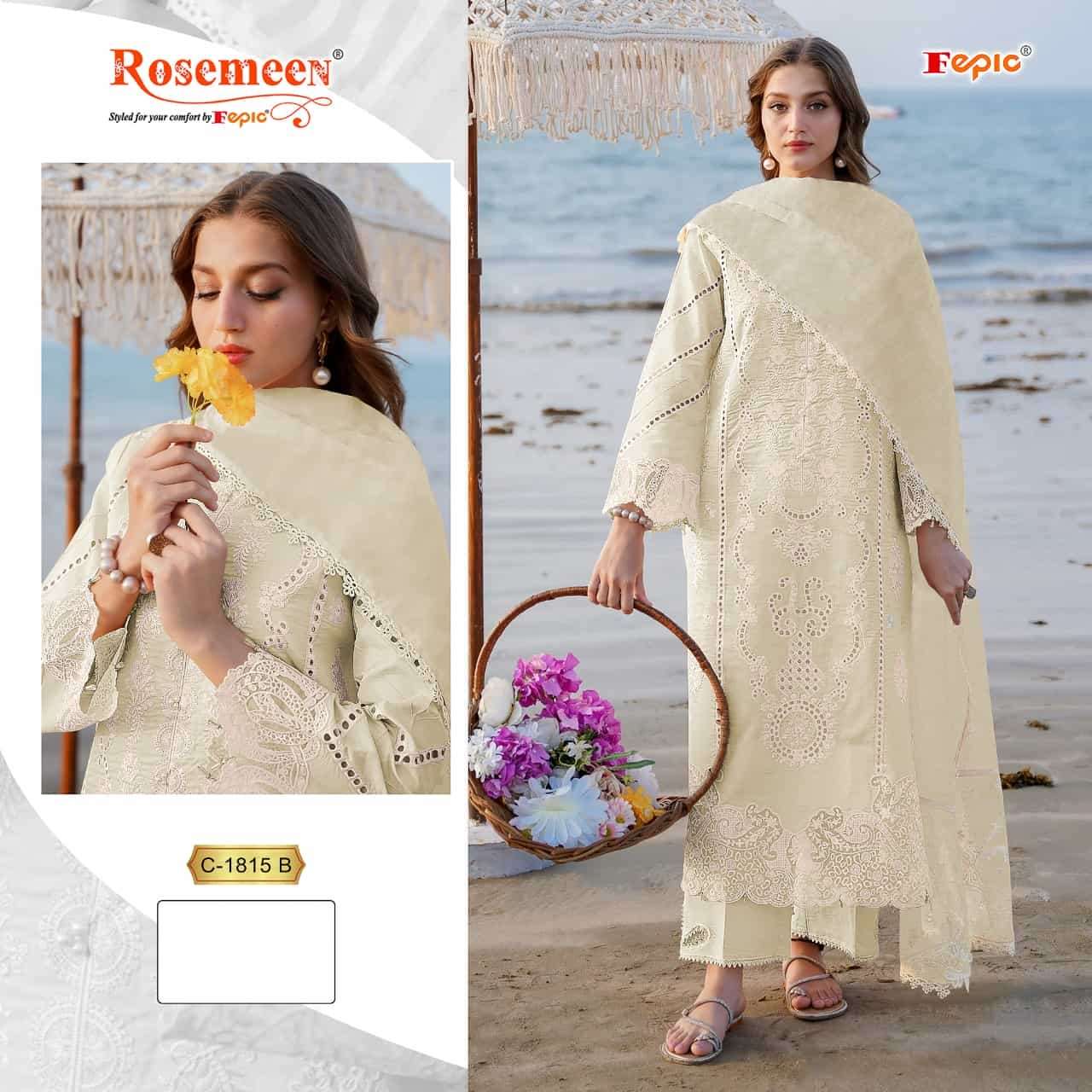 Fepic C 1815 Colors Pakistani Designer Cotton Salwar Kameez Wholesalers view 2