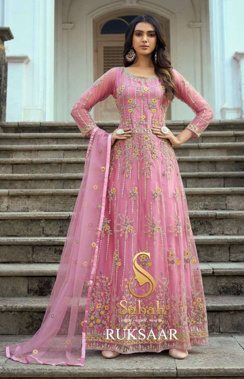 FK Fashion Sabah Ruksaar 1001 Colors Party Wear Designer Gown view 2