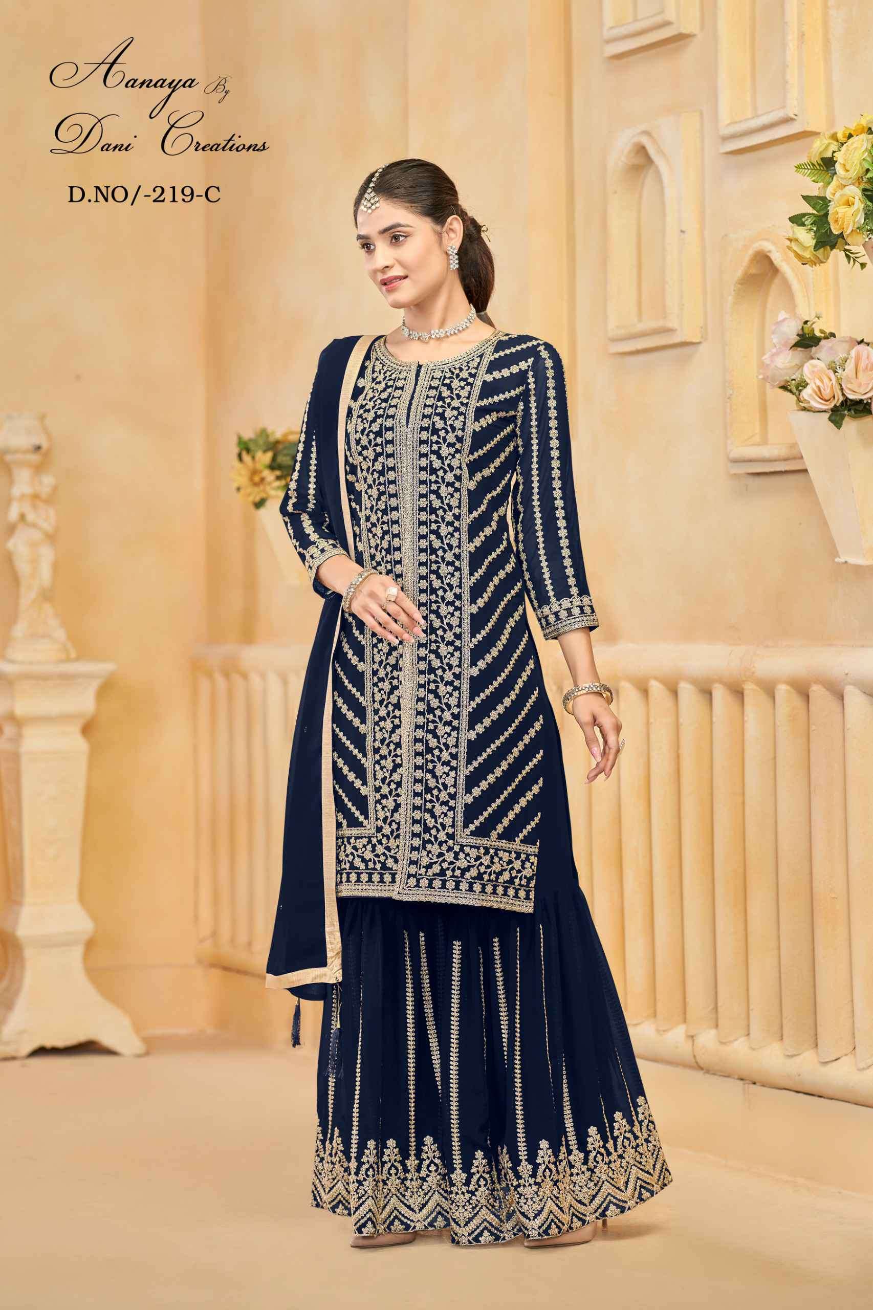 Aanaya Vol 219 Partywear Style Sharara Design Dress view 6