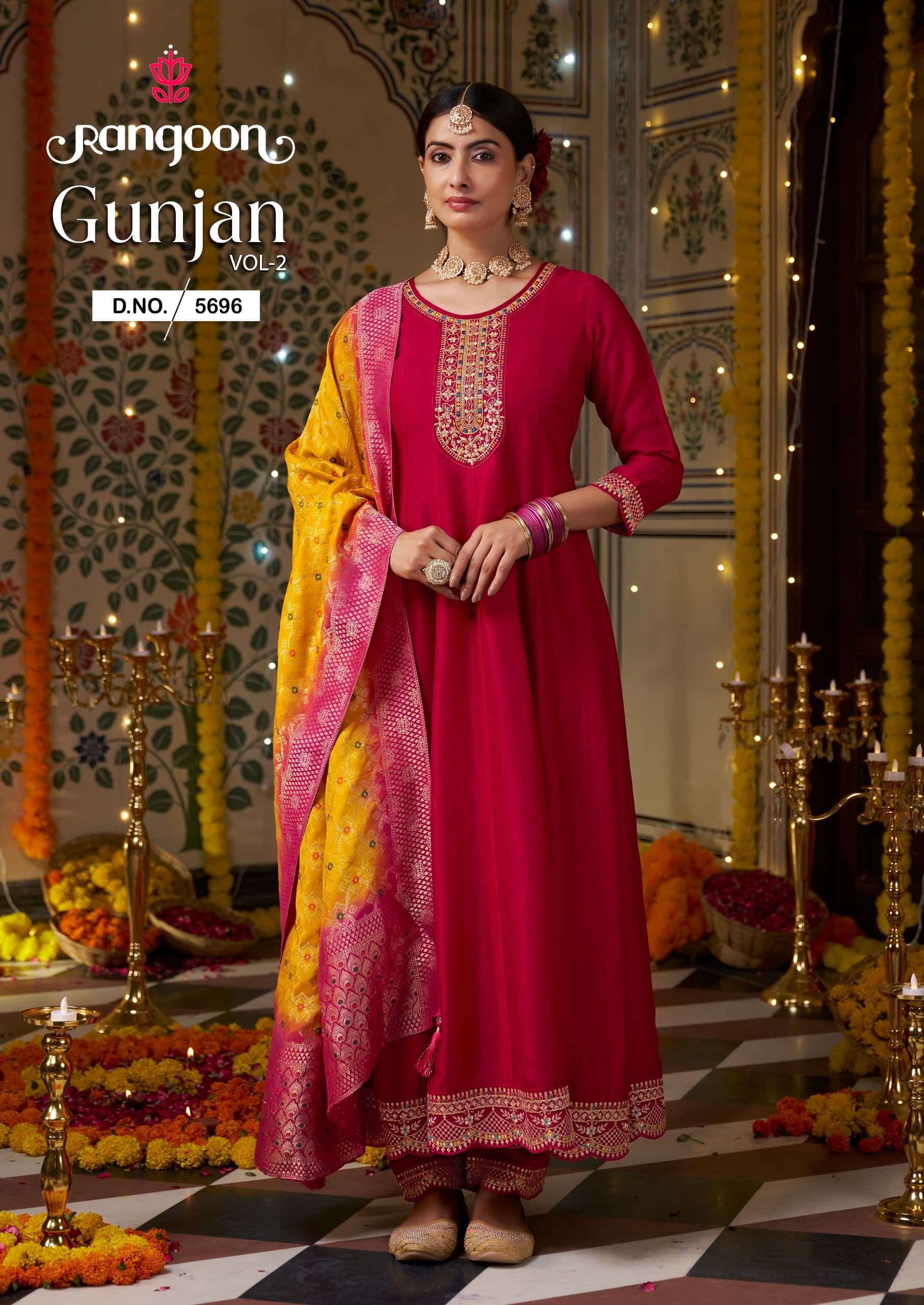 Rangoon Gunjan Vol 2 Anarkali Style Dress Catalog