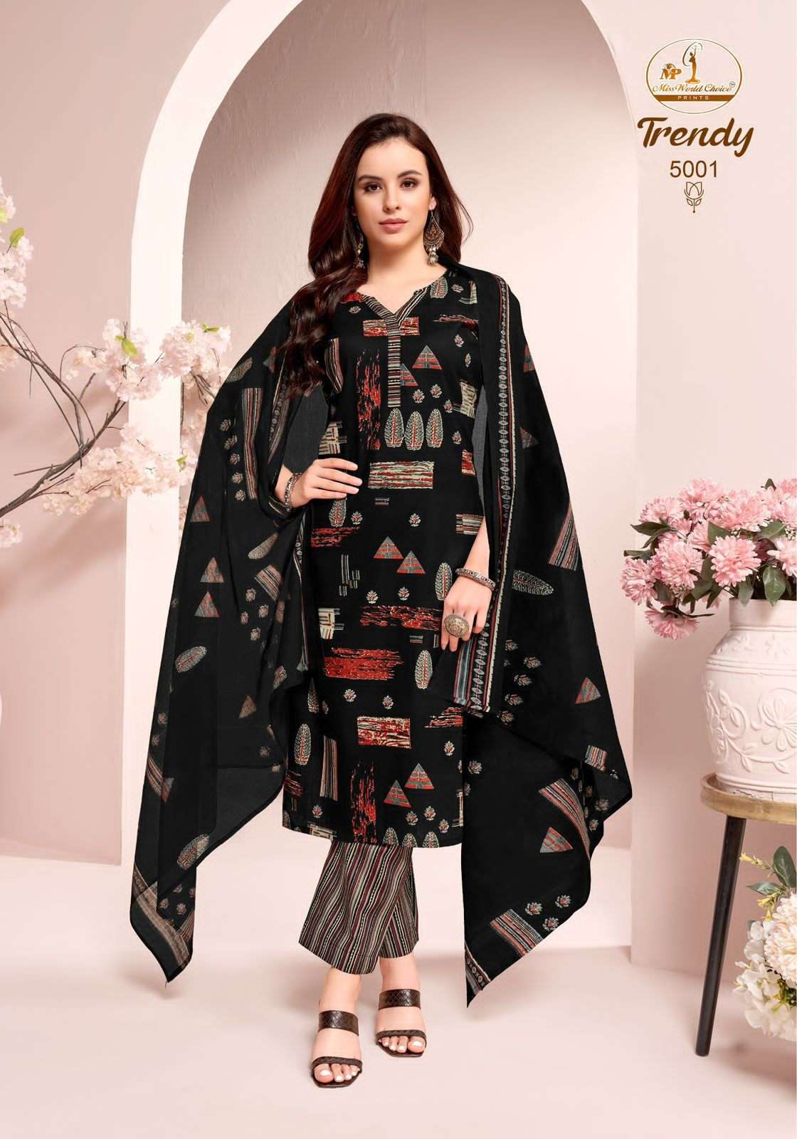 Miss World Choice Trendy Vol 5 Pure Cotton Dress view 5