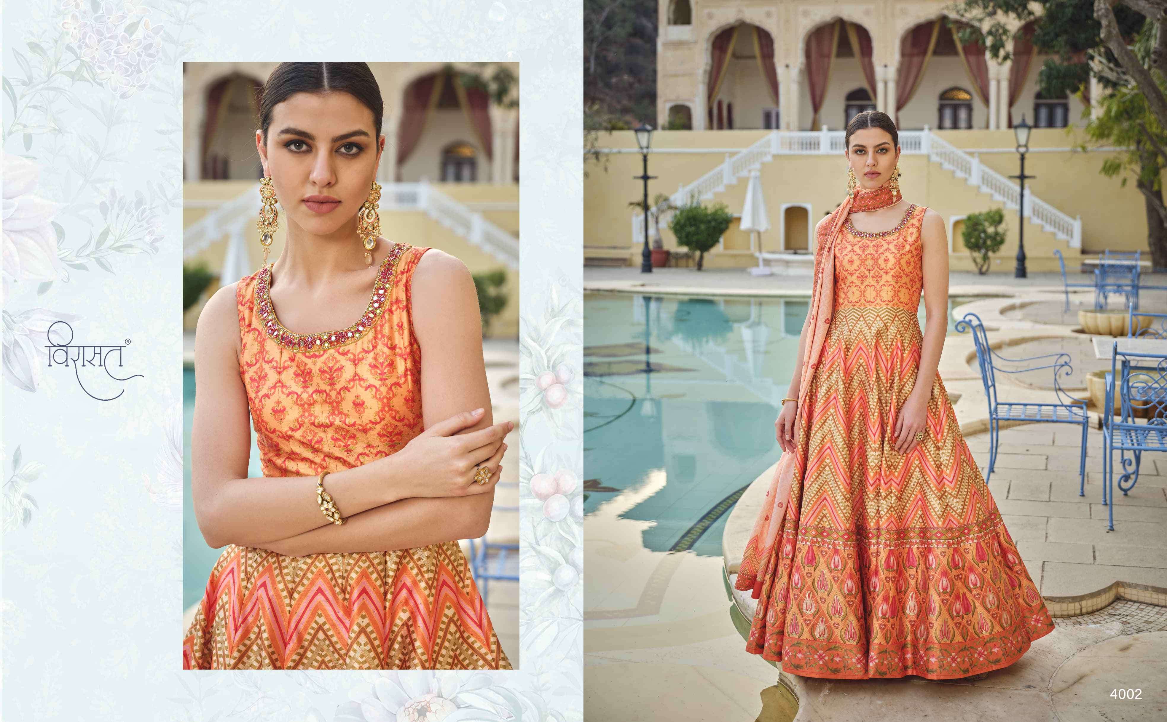 Virasat Peshwai 4001 To 4006 Exclusive Designer Gown view 12