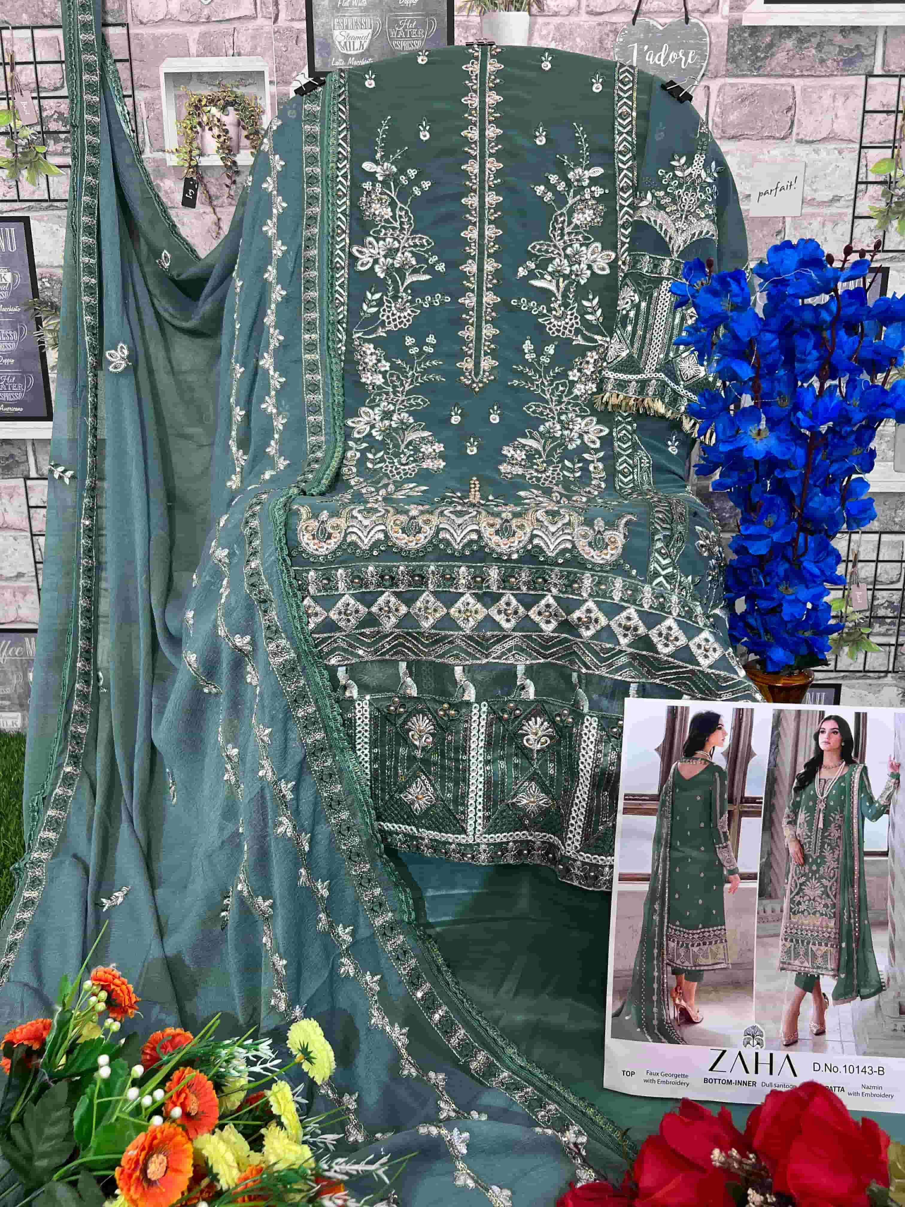 Zaha Gullal Vol 2 Hits Colors Pakistani Style Heavy Designer Salwar Suit Wholesalers view 4