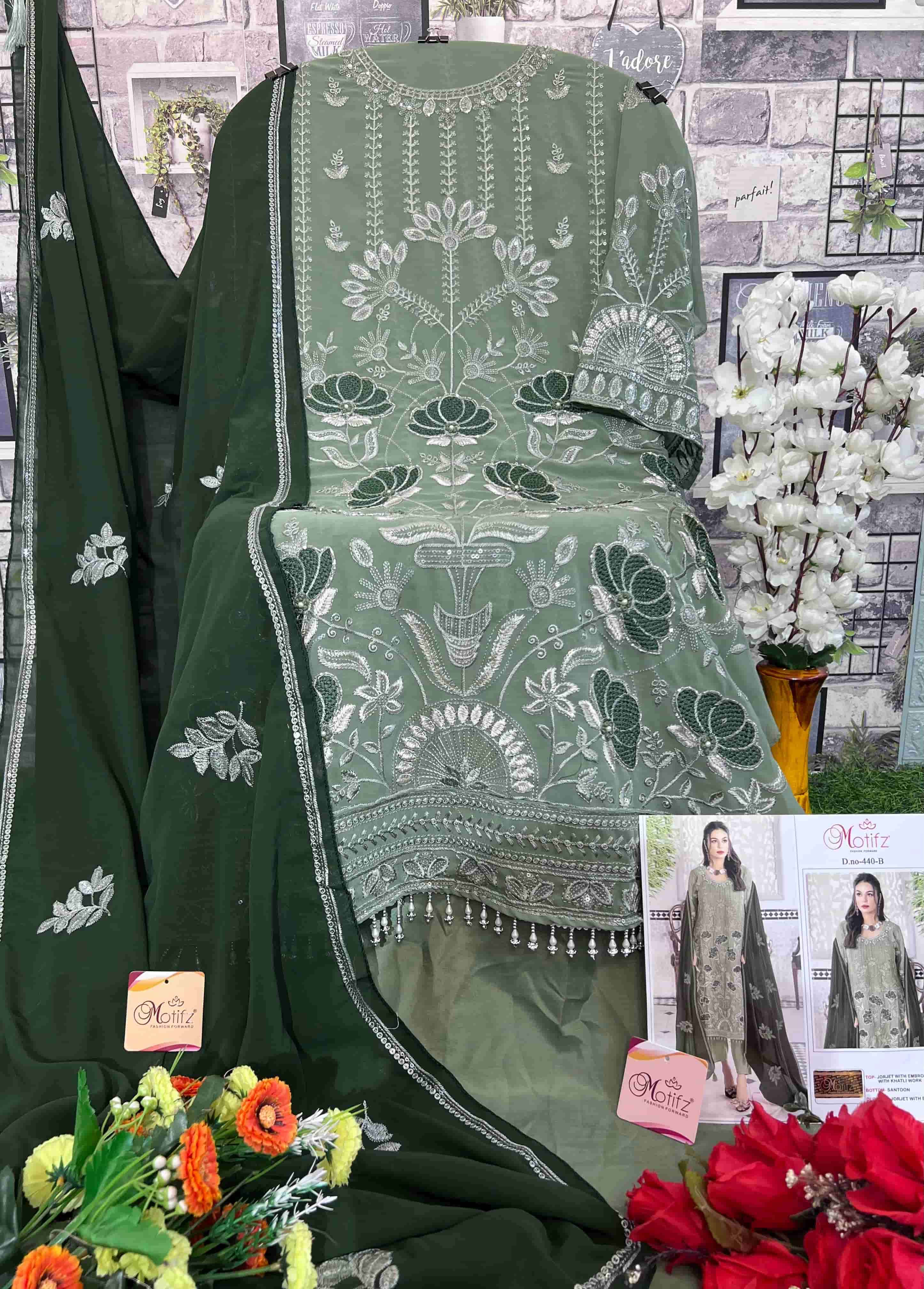Motifz 440 Colors Pakistani Festive Wear Style Designer Salwar Suit Wholesalers view 11