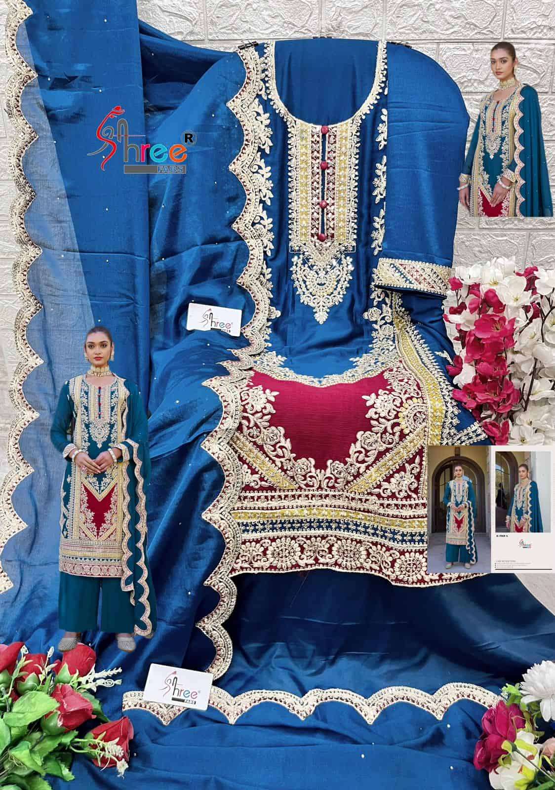 Shree Fabs K 5068 A Opulent Chinon Designer Pakistani Suit Exporter view 2