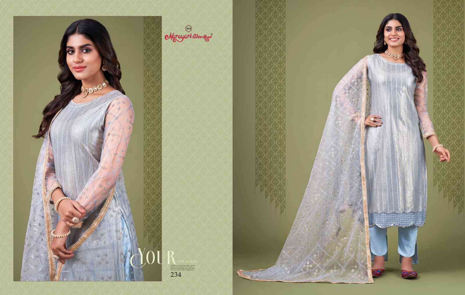 Narayani Zehra Vol 4 Designer Party Wear Straight Suit Catalog Exporter view 29