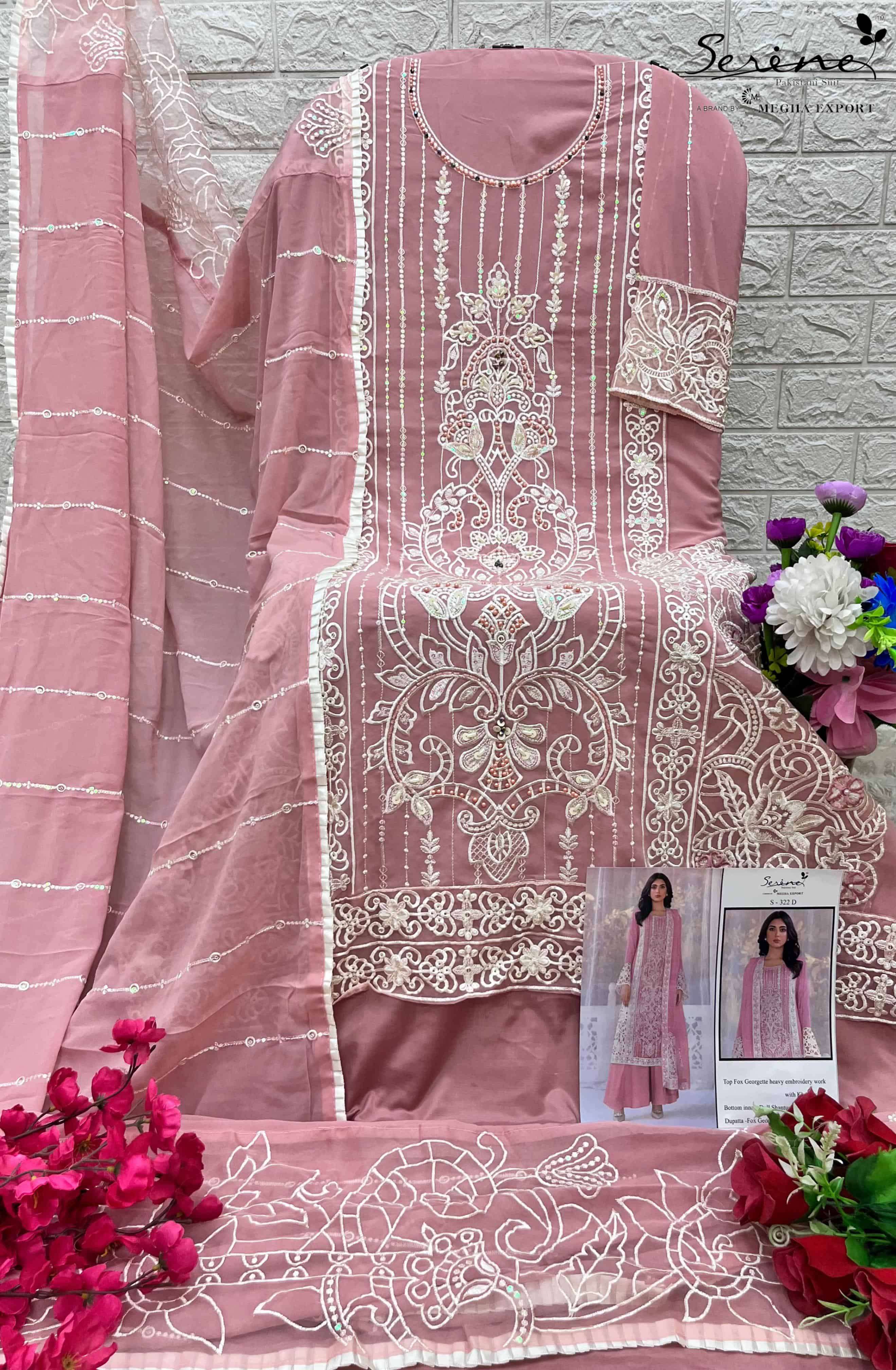 Serine S 322 D Exclusive Latest Pakistani Embroidered salwar Kameez Collection view 2