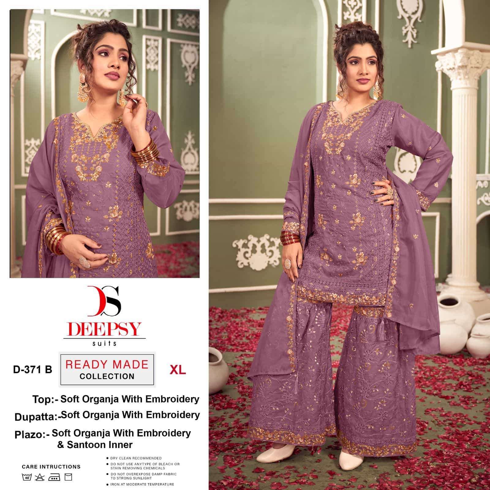 Deepsy D-371 B Designer Readymade Salwar Suit