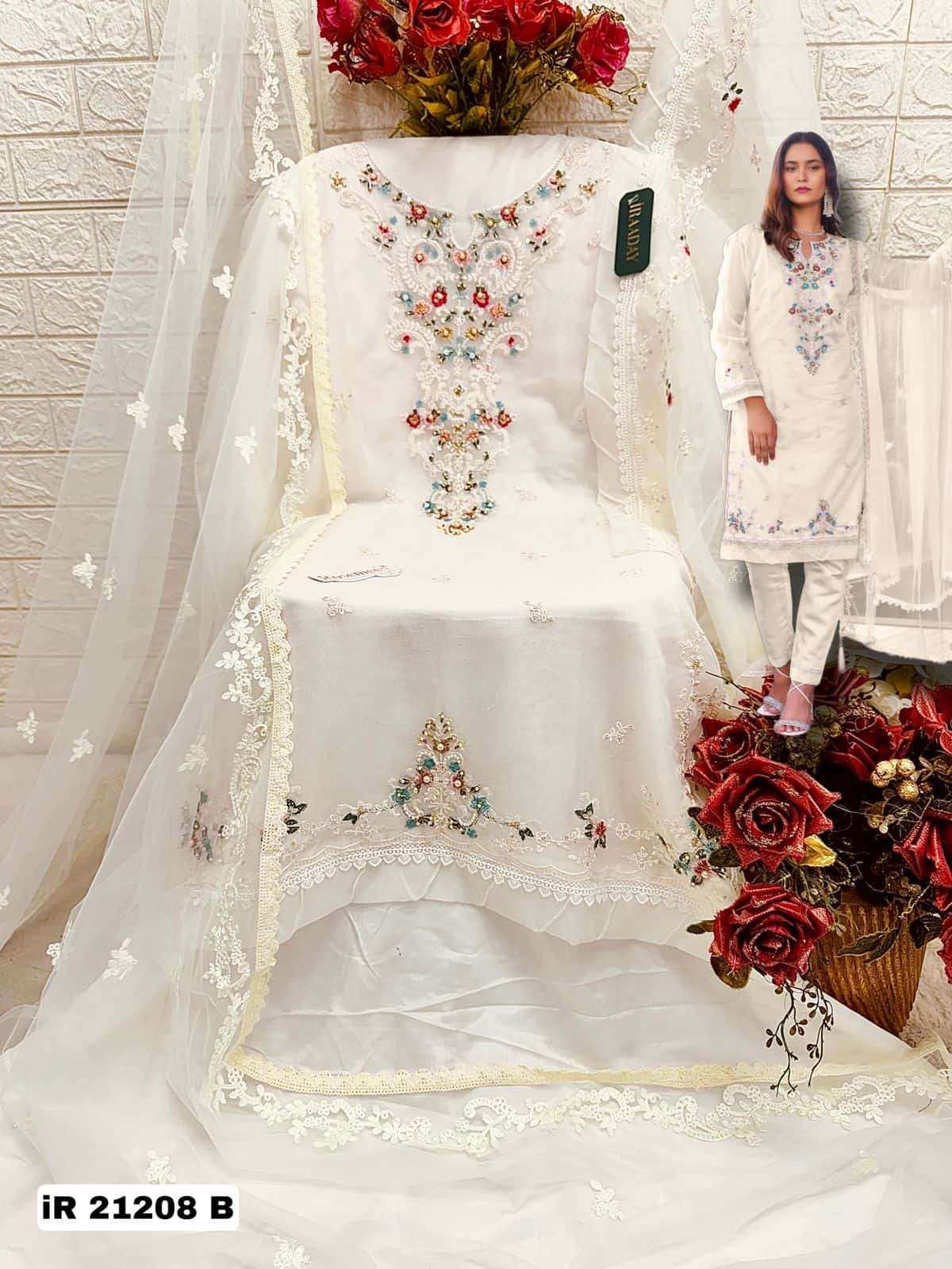 Fepic Iraaday IR 21208 Colors Pakistani Festive Wear Style Organza Suit Wholesalers view 6