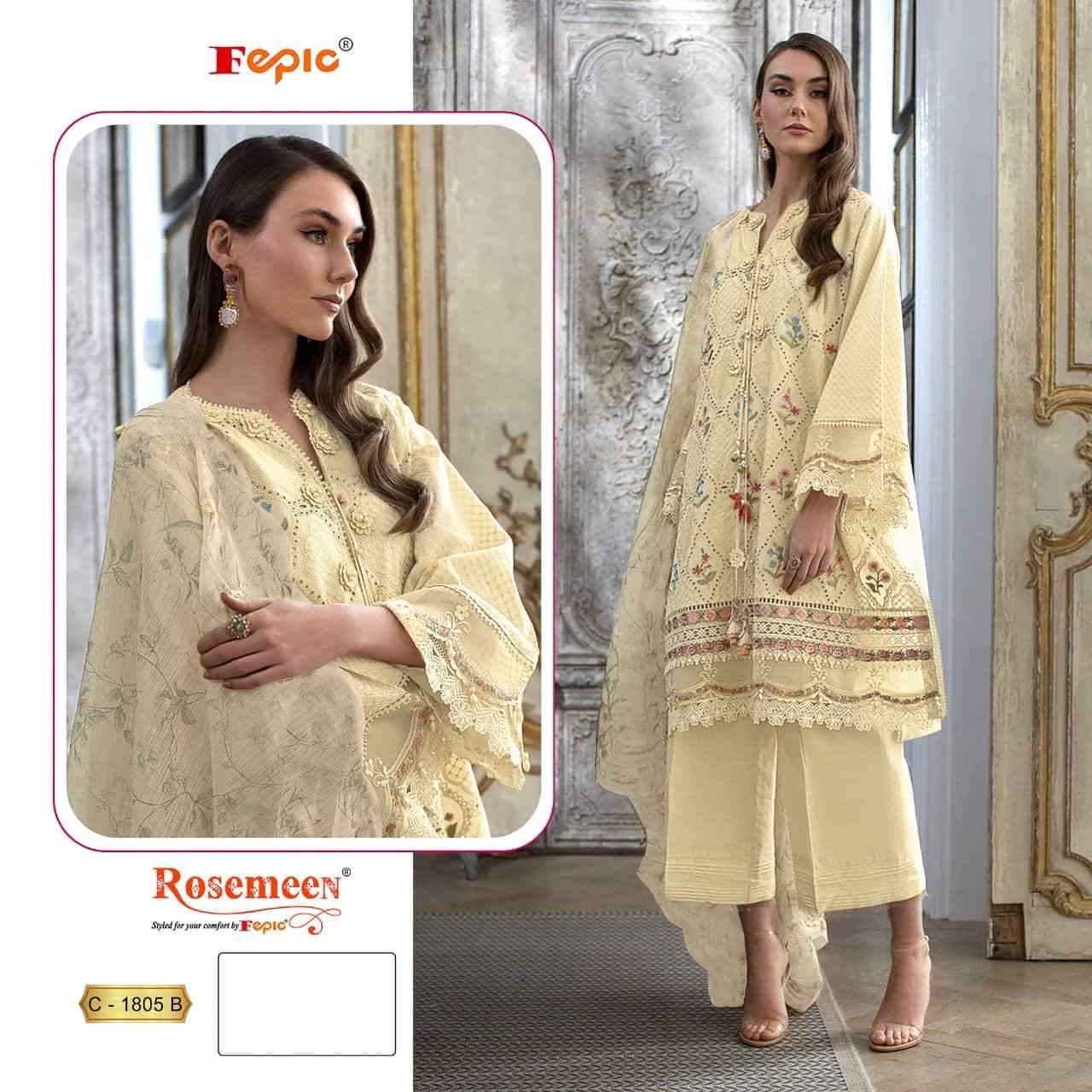 Fepic C 1805 Pure Cotton Pakistani Salwar Kameez view 2