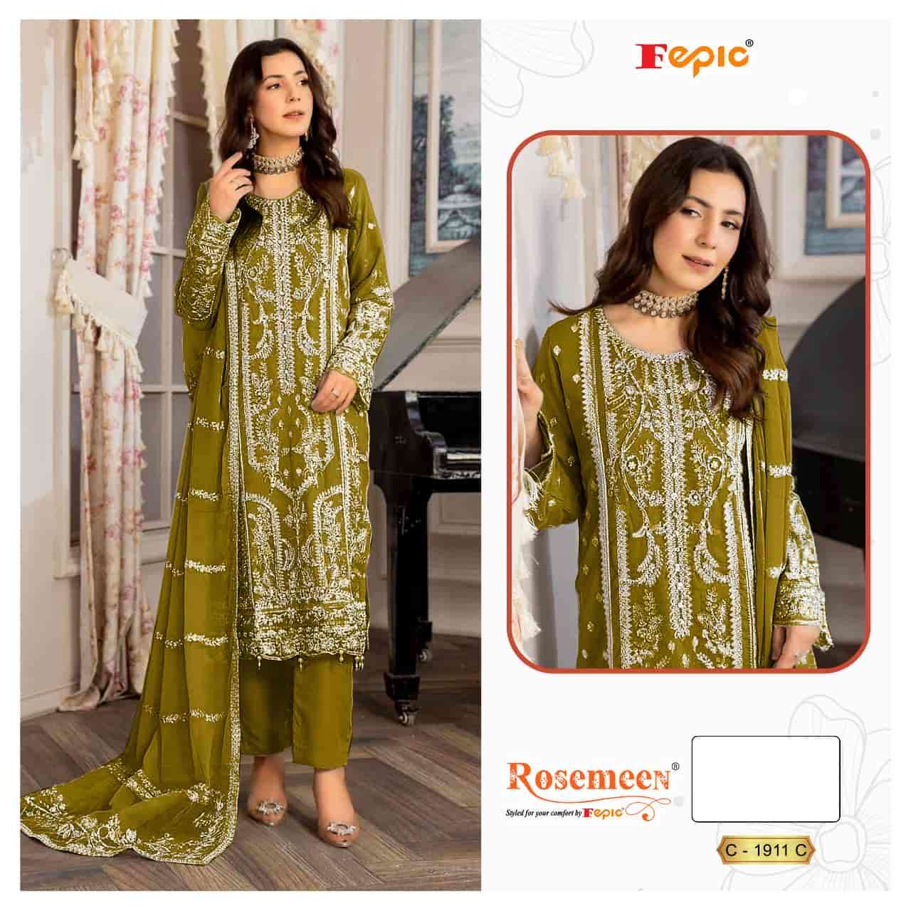 Fepic C 1911 Colors Pakistani Designer Organza Salwar Suit Wholesalers view 2
