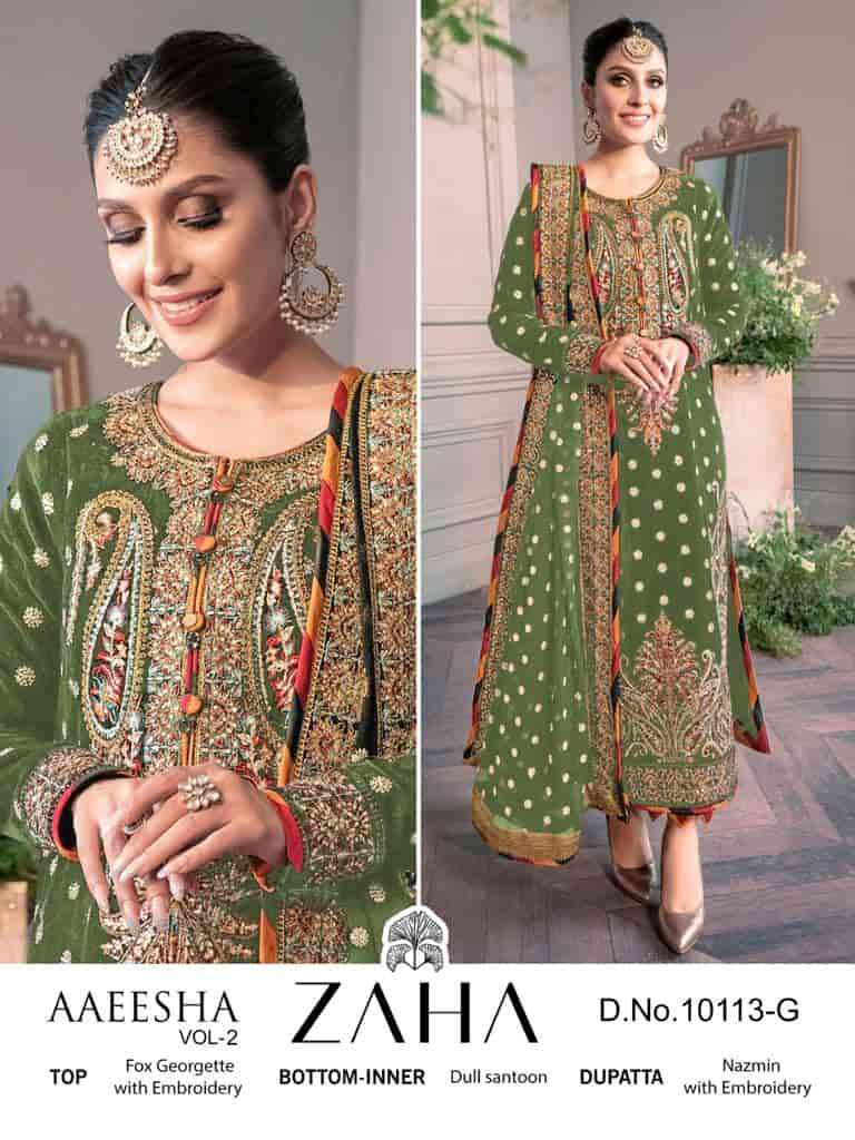 Zaha Aaeesha Vol 2 Pakistani Party Wear Suit view 4