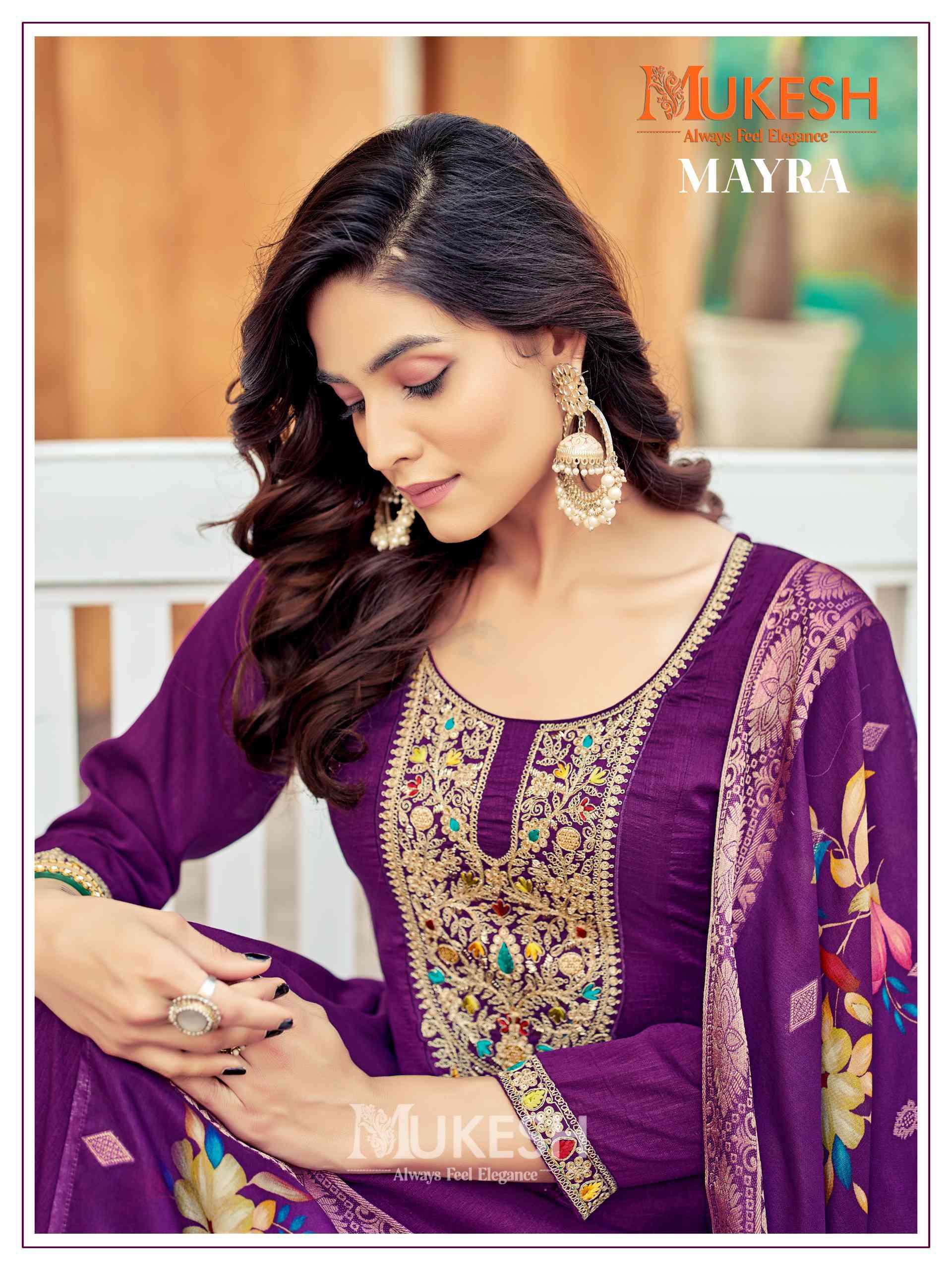 Mukesh Mayra Fancy Anarkali Kurti Bottom Dupatta Set view 12