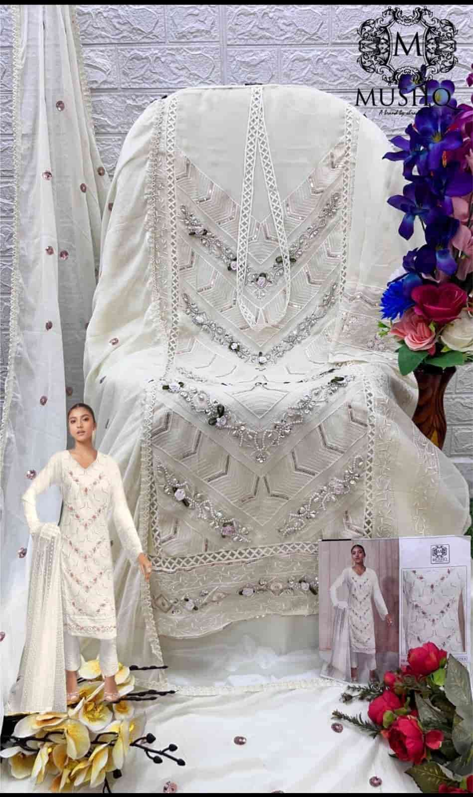 Mushq M-216 Pakistani Embroidered Suit view 5