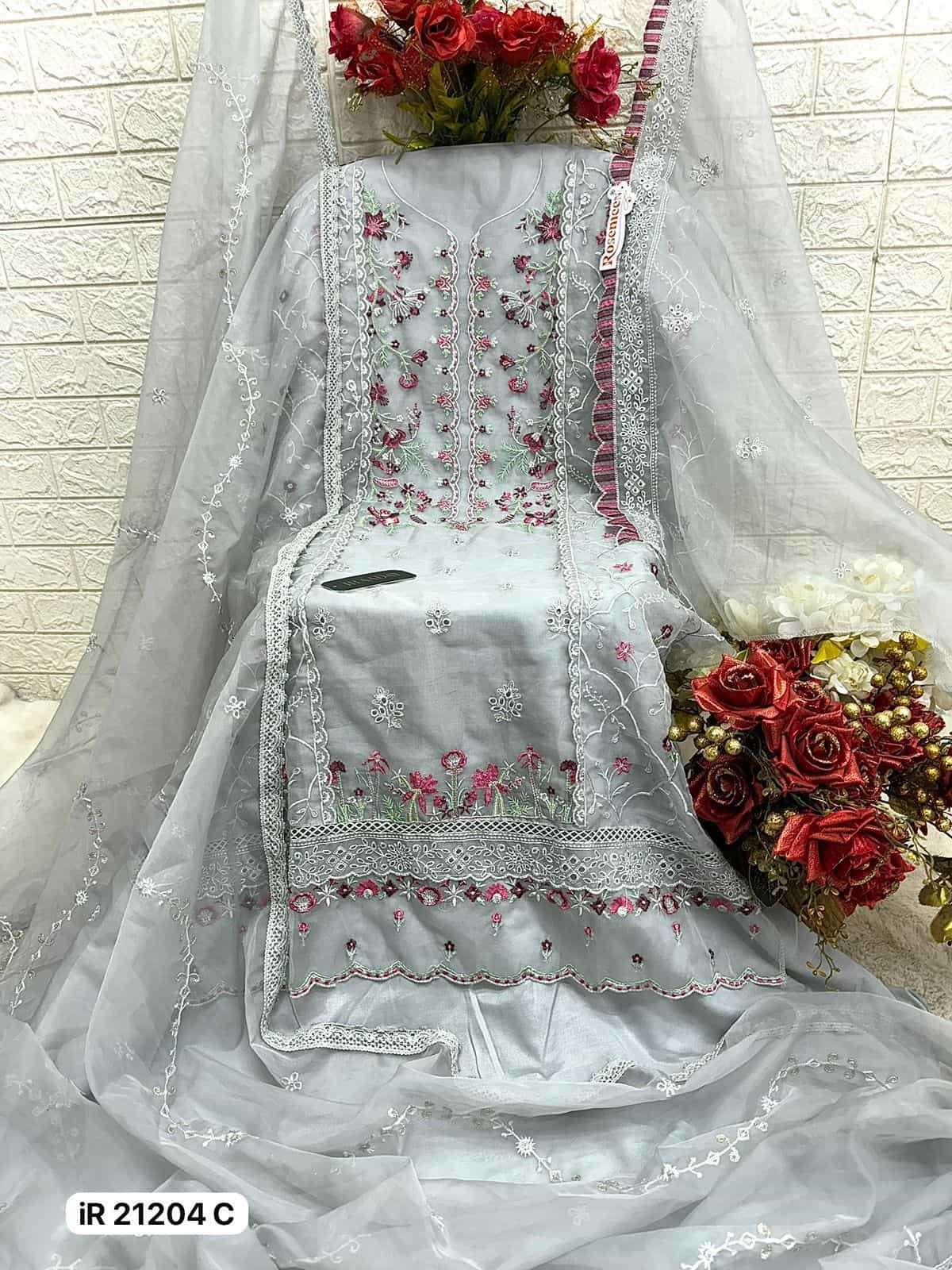 Fepic IR 21204 Colors Pakistani Organza Salwar Suit Wholesalers view 7