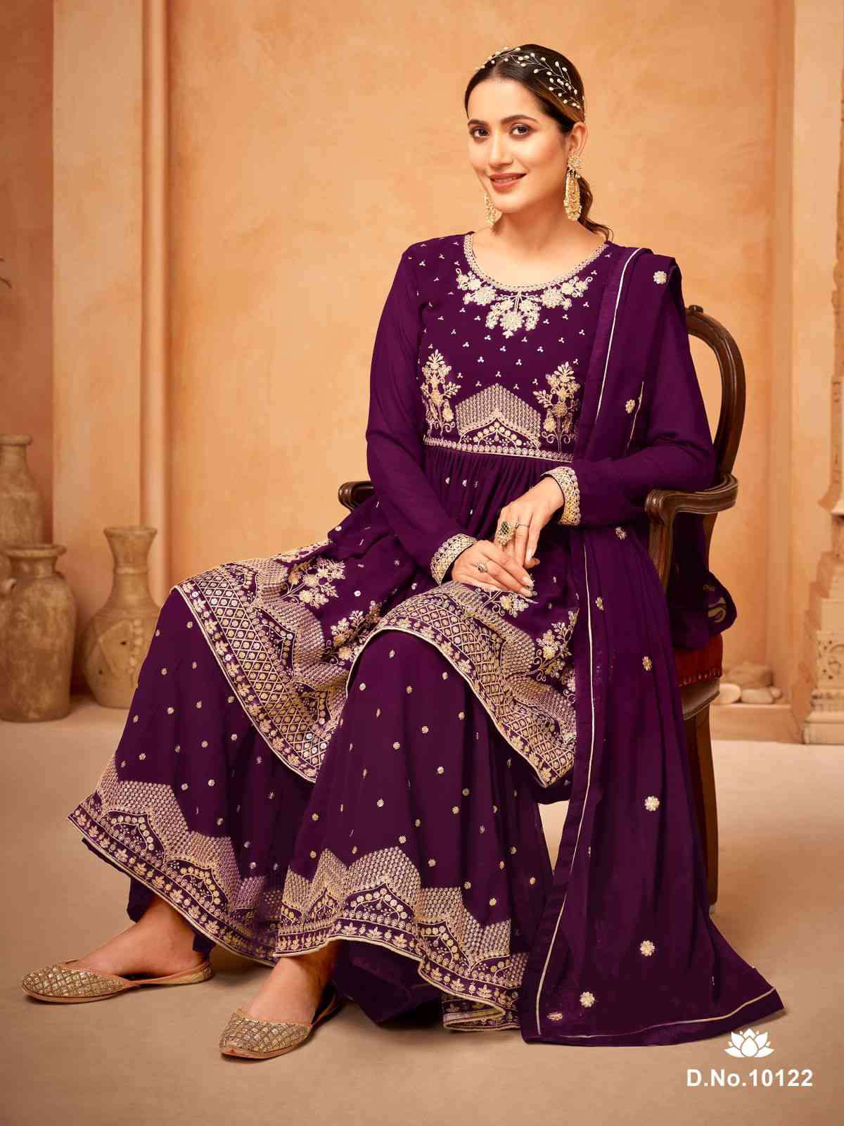 Anjubaa Vol 12 Fancy Party Wear Sharara Suit view 8