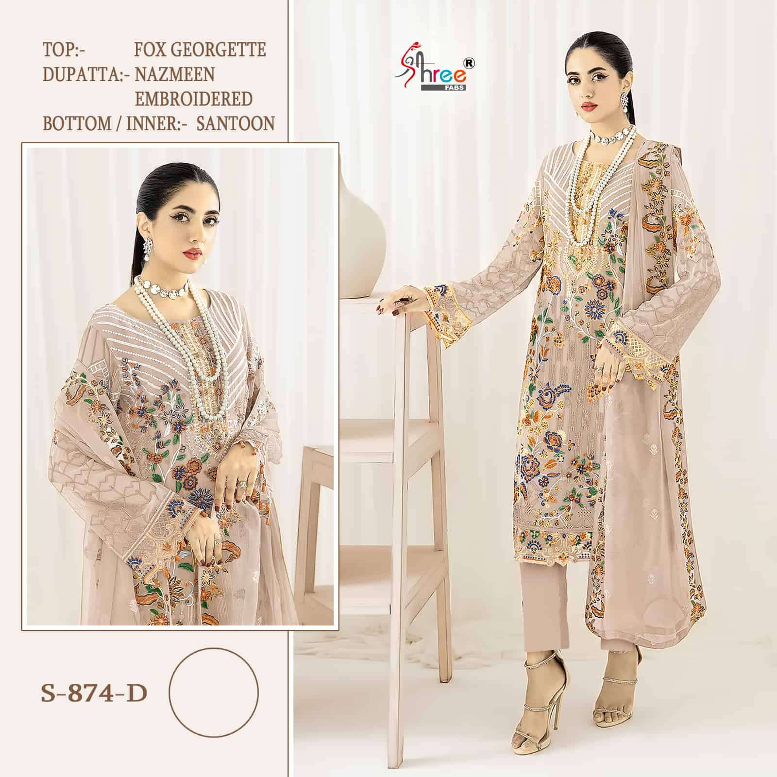 Shree Fabs S 874 Colors Pakistani Festive Wear Style Designer Salwar Suit Exporters view 3