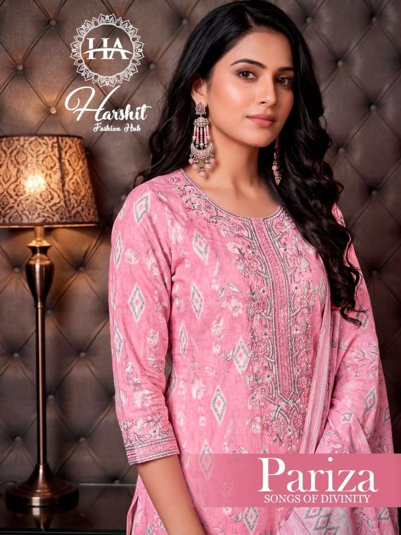 Harshit Pariza Unstitch Cotton Ladies Dess view 5