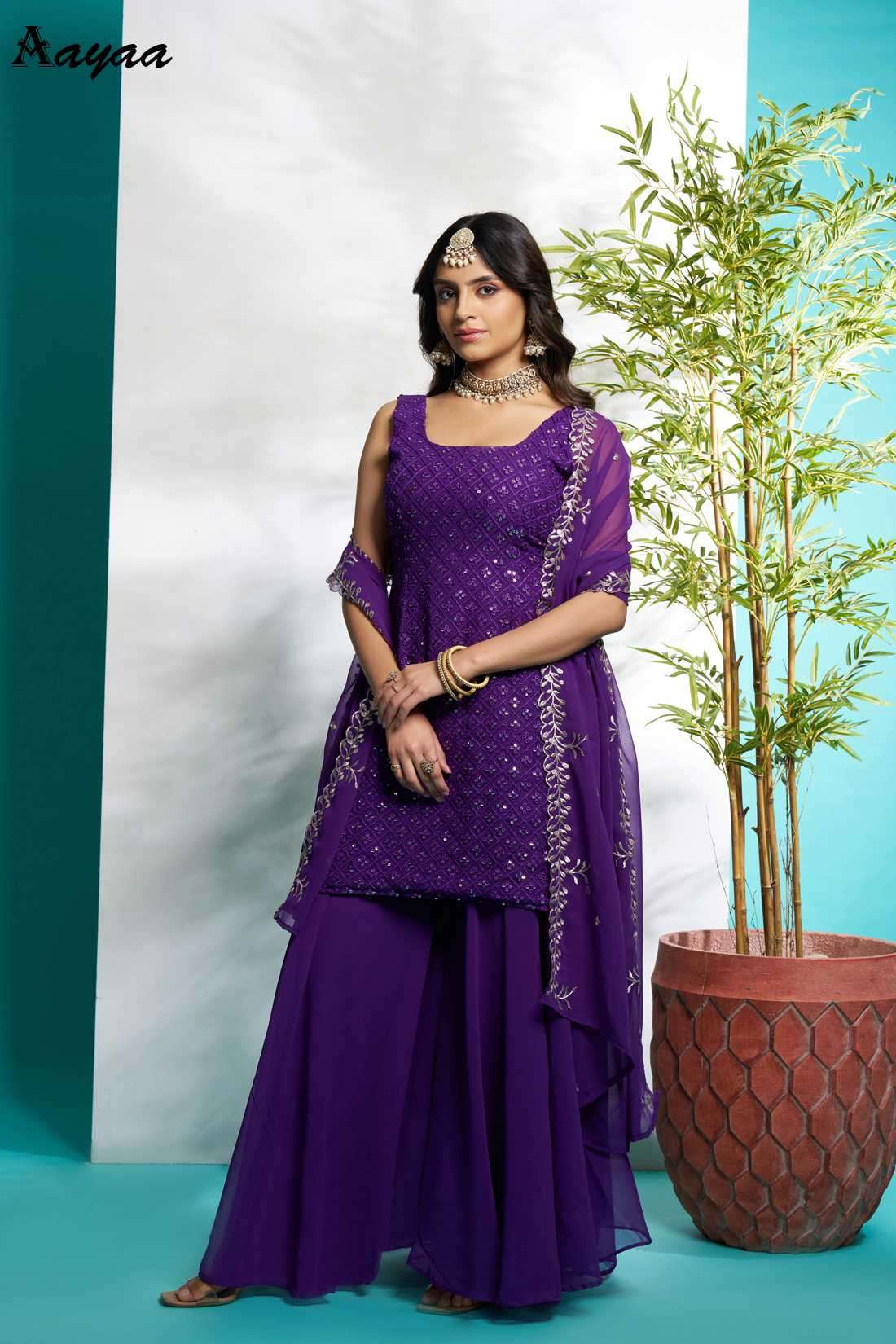 Aayaa Vol-21 Faux Georgette Readymade Salwar Suit view 15