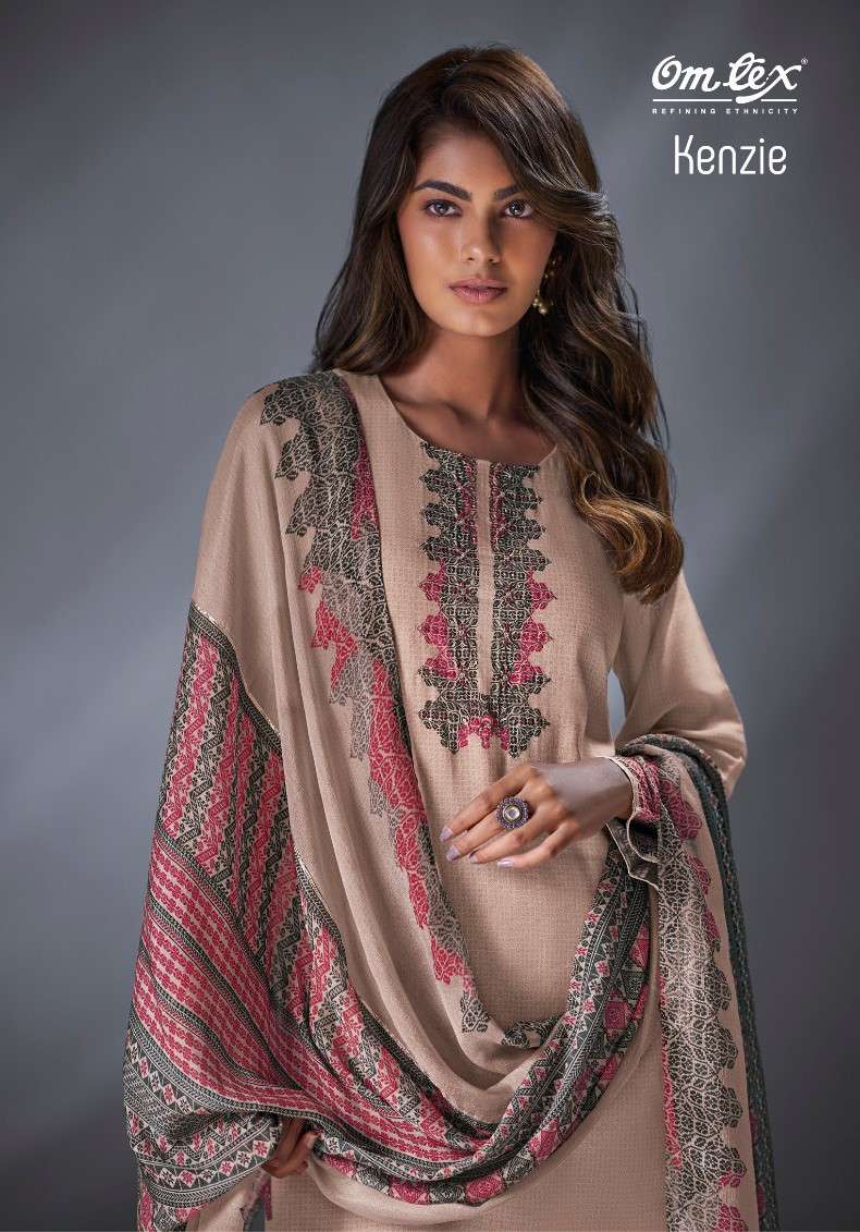 Omtex Kenzie Fancy Satin Exclusive Ladies Suit Catalog Exporter view 4
