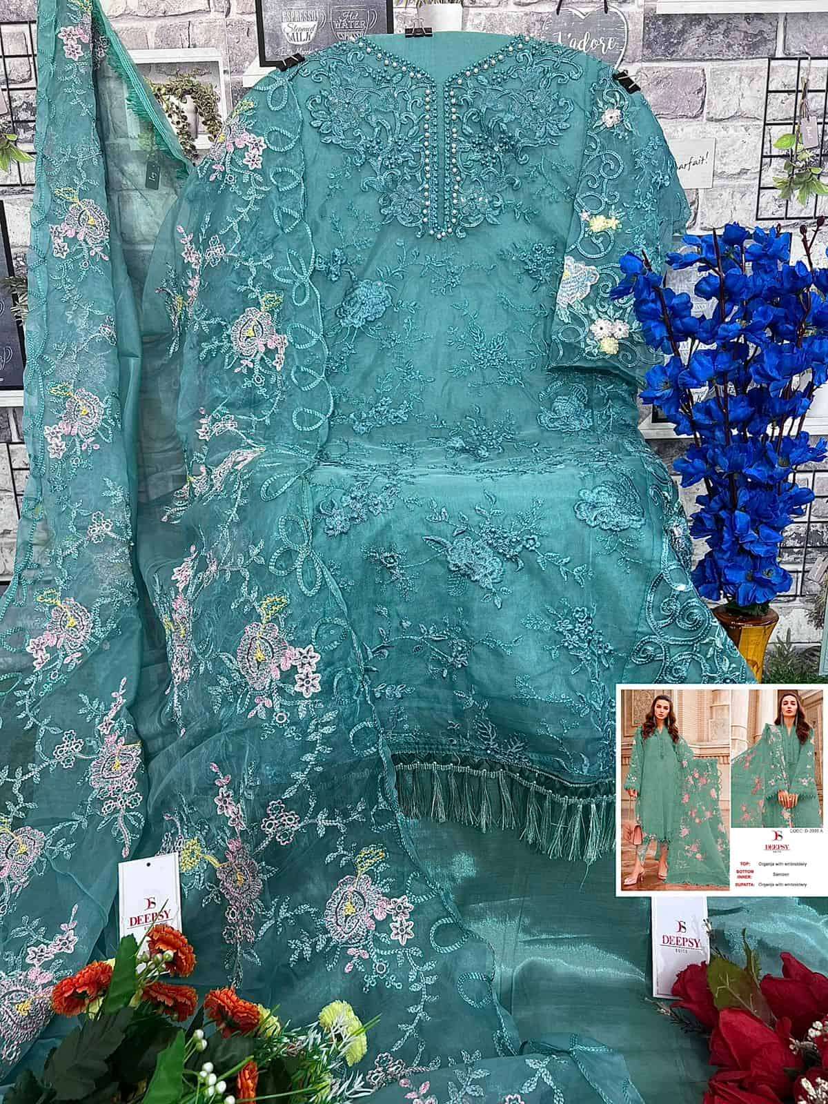 Deepsy Pakistani Style Embroidered Salwar Suit view 7