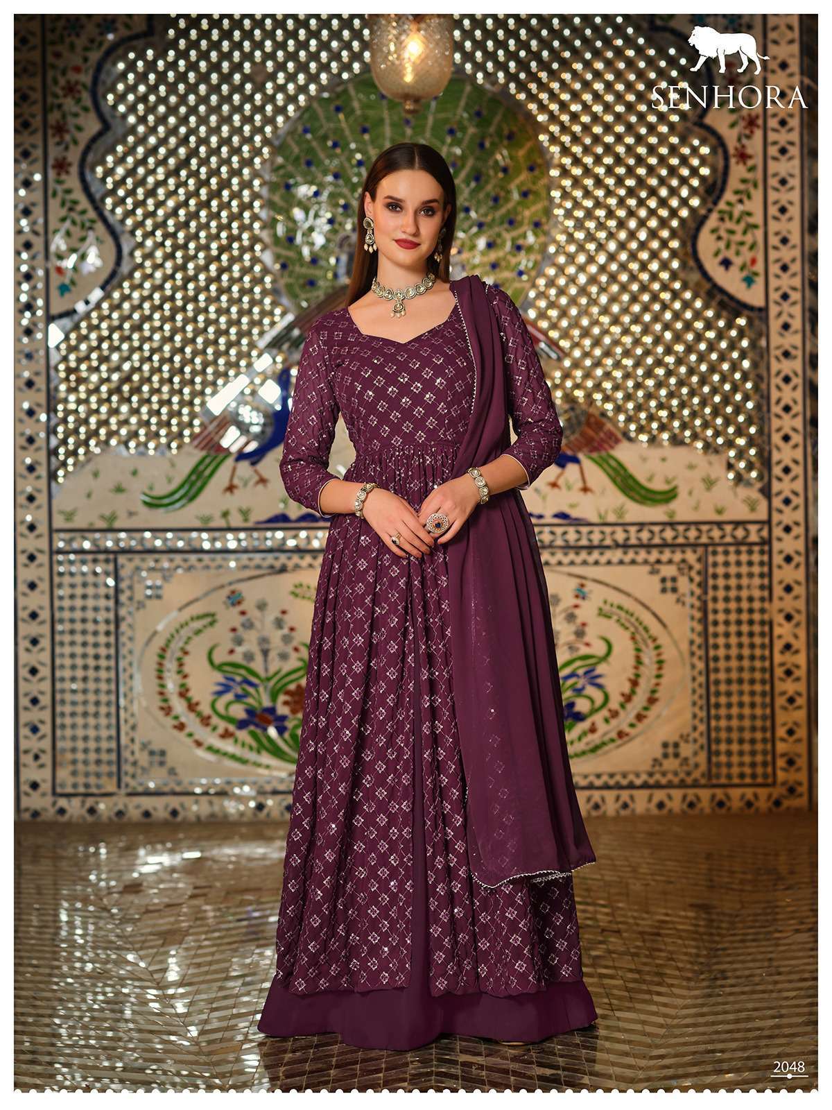 Senhora Mir Vol 33 New Designer Partywear Single Suit view 5