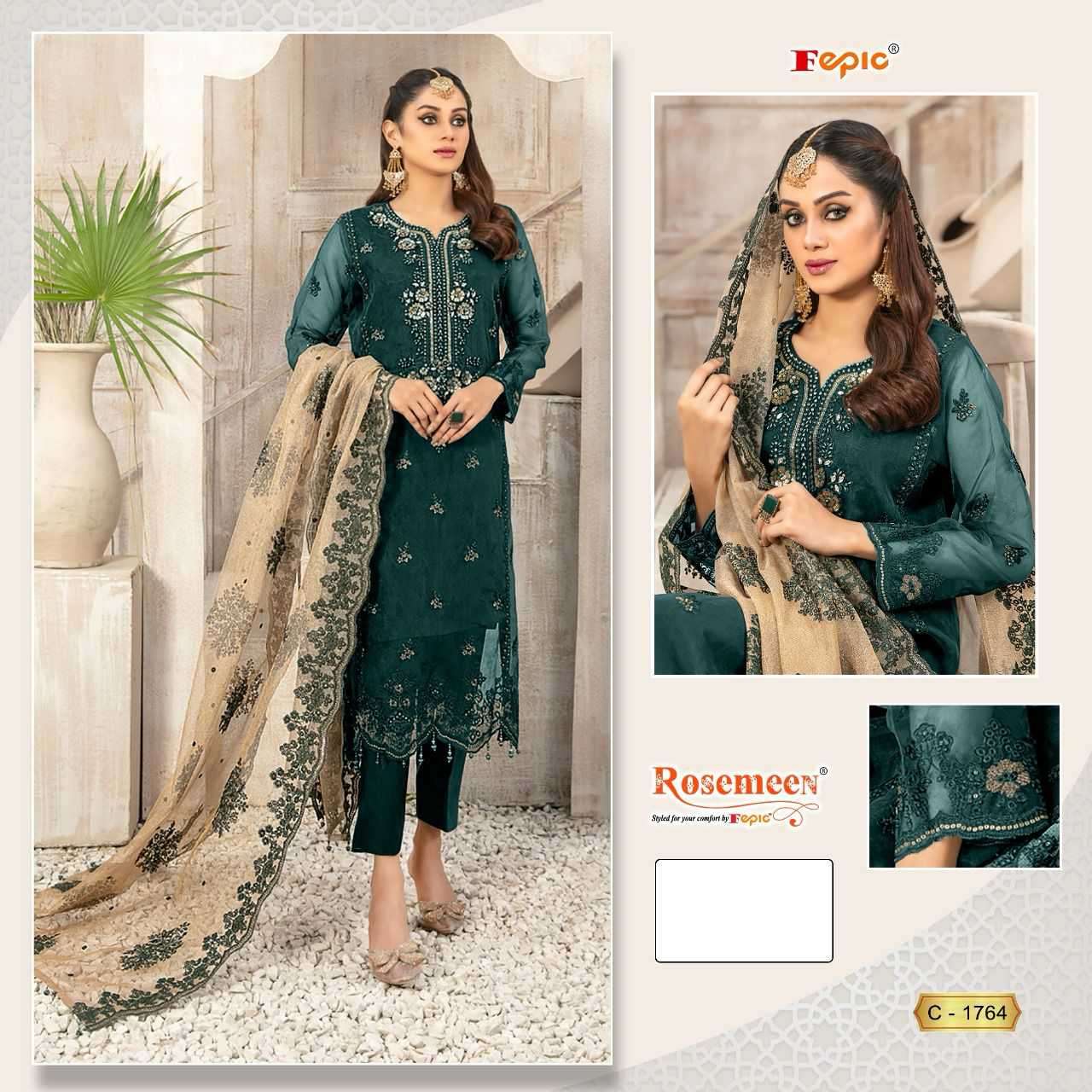 Fepic C 1764 Colors Heavy Designer Pakistani Dress Festive Collection view 2