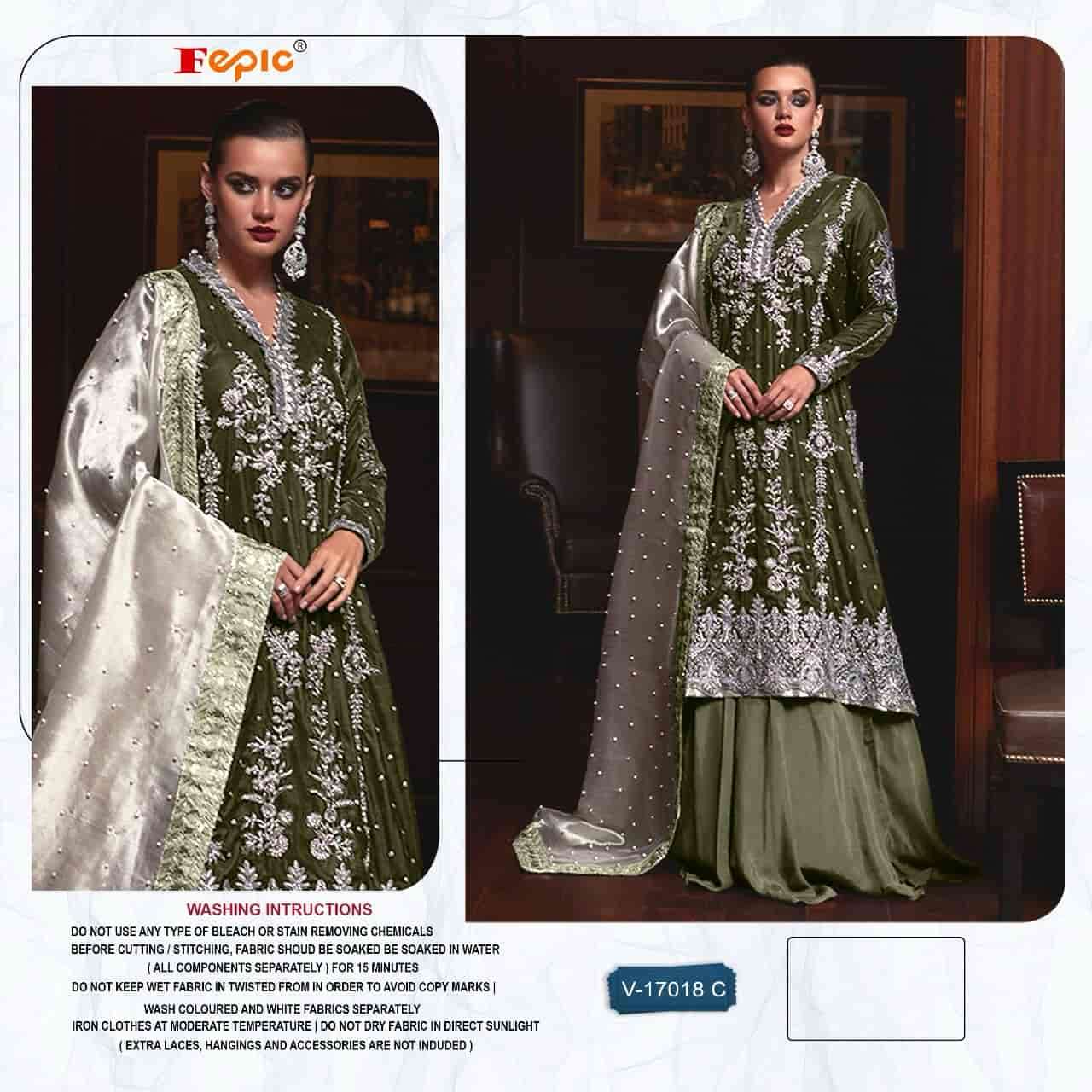 Fepic V 17018 Colors Exclusive Heavy Designs Winter Wear Pakistani Suit Wholesalers view 3