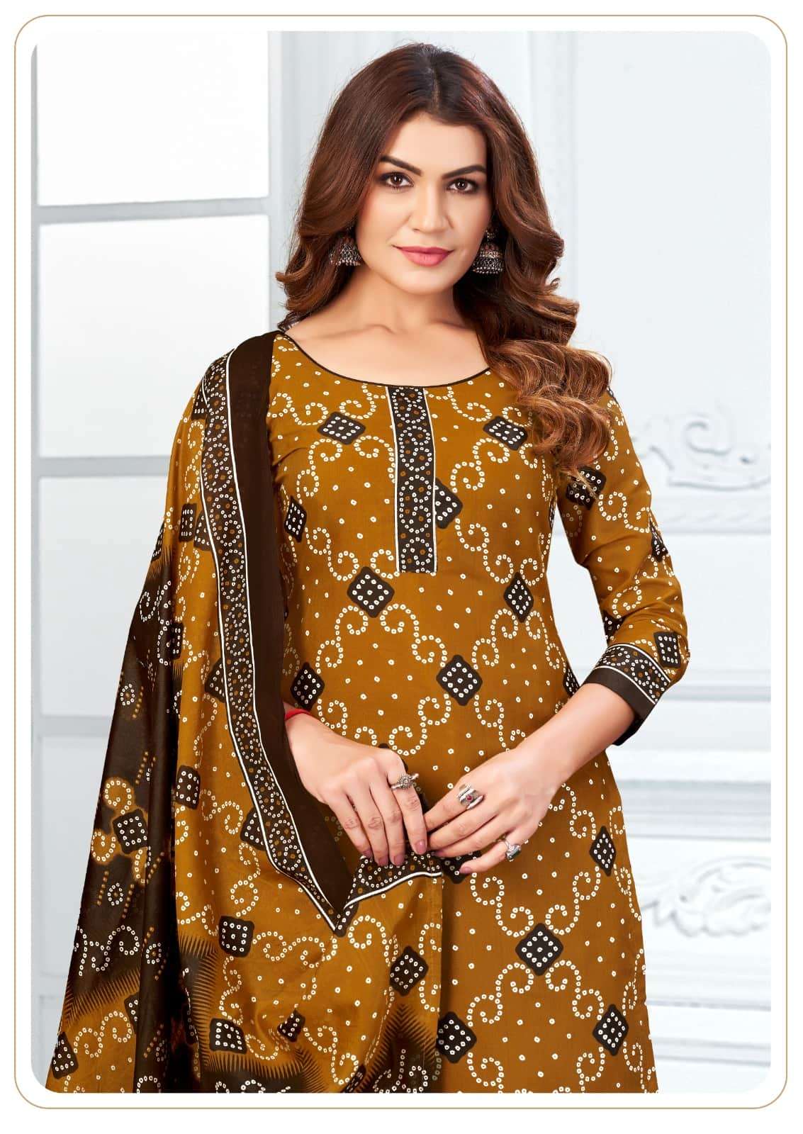 Ganeshji Bandhani Special Patiyala Vol 8 Patiyala Print Cotton Dress Material view 9