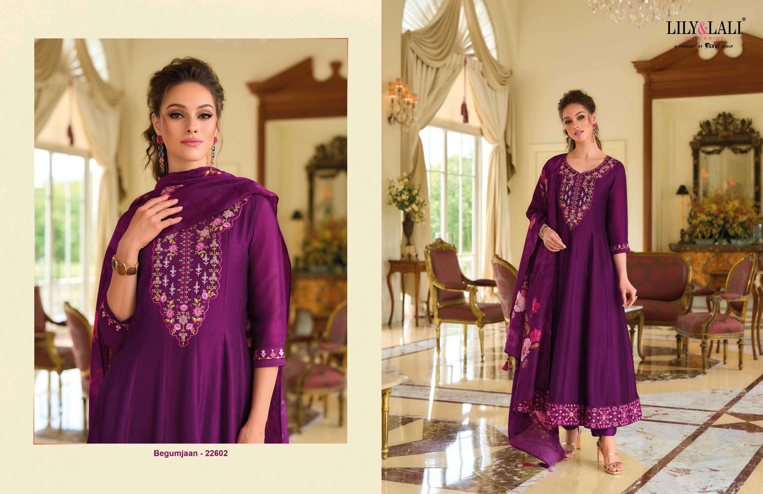 Lily & Lali Begum Jaan Anarkali Suit view 10