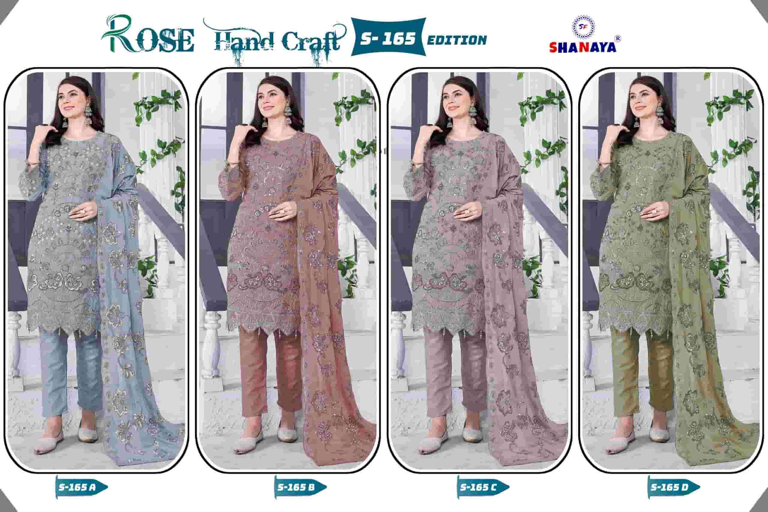 Shanaya Rose Hand Craft S 165 Edition Pakistani Festive Wear Suit Wholesalers view 5