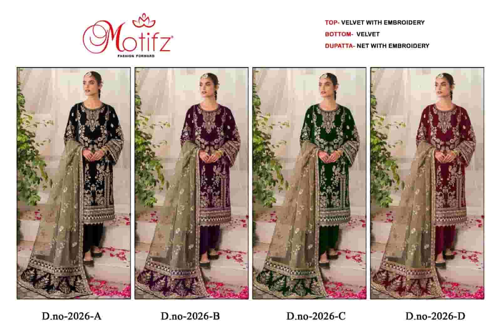 Motifz 2026 Colors Exclusive Designer Style Pakistani Velvet Salwar Suit Wholesalers view 5