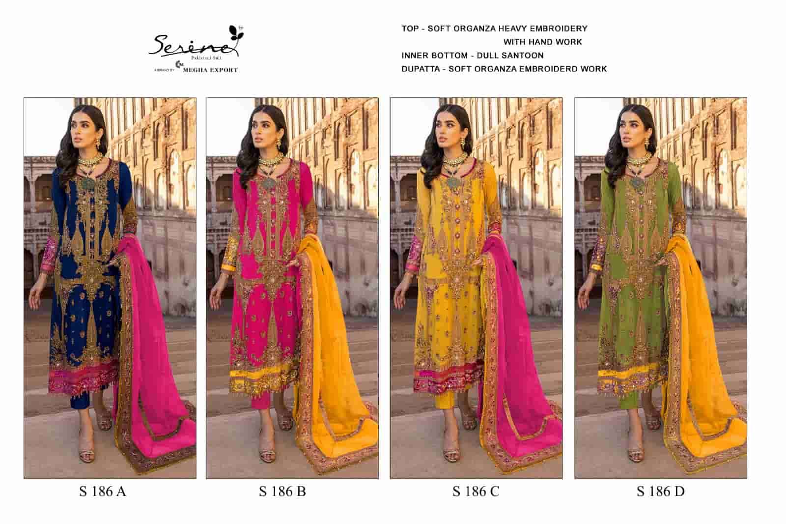 Megha Export S 186 Colors Festive Wear Style Heavy Designer Pakistani Suit Wholesalers view 4