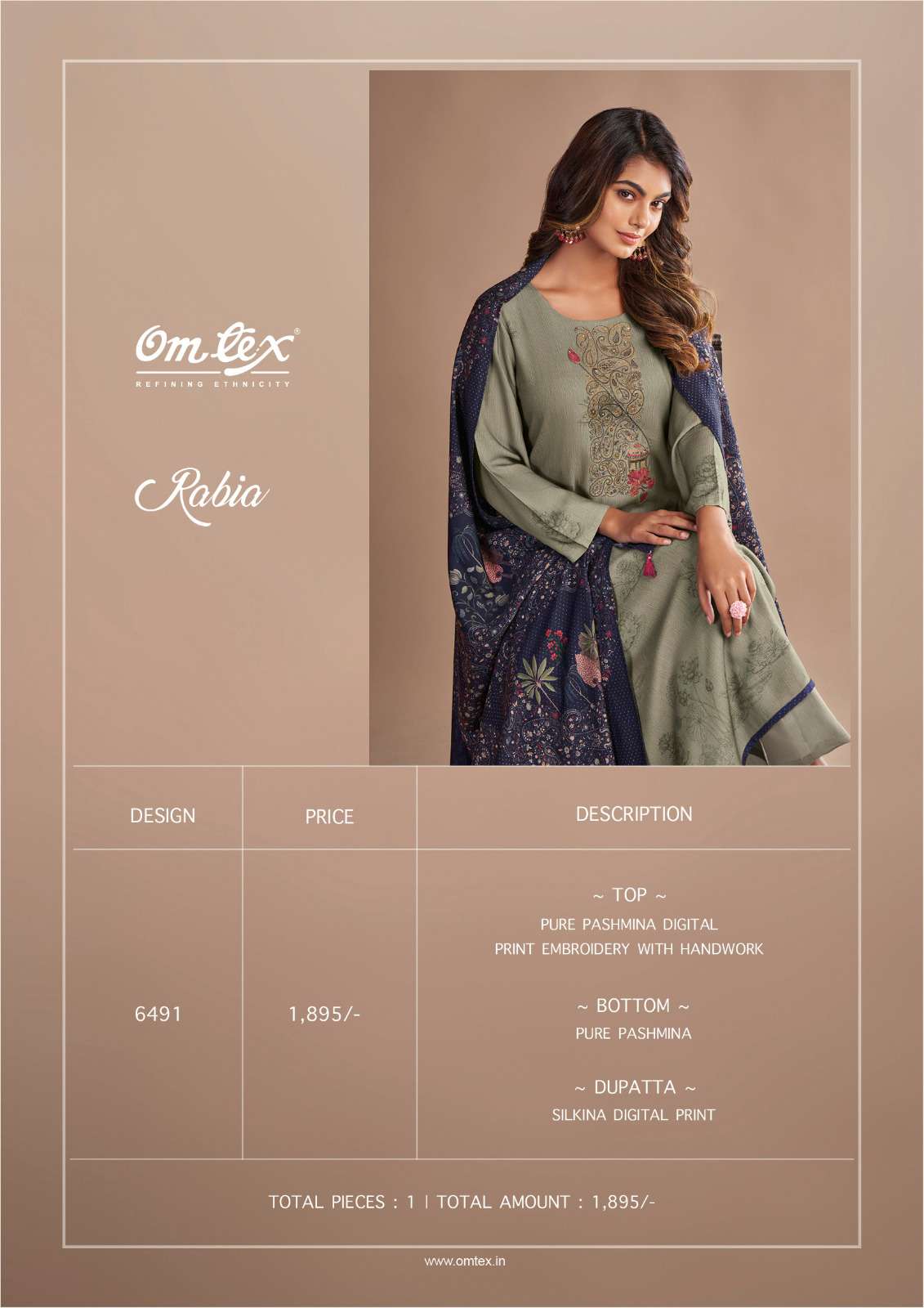 Omtex Rabia Exclusive Ladies Suit Catalog Winter Collection view 3