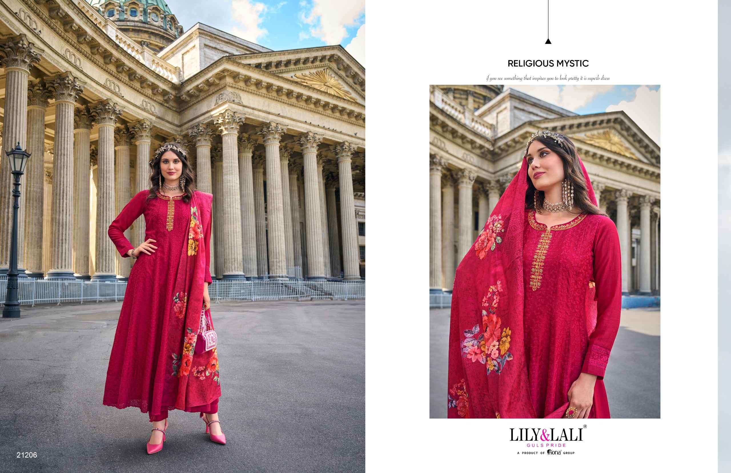 Lily And Lali Alamzeb Anarkali Pattern Premium Design Readymade Suit view 14