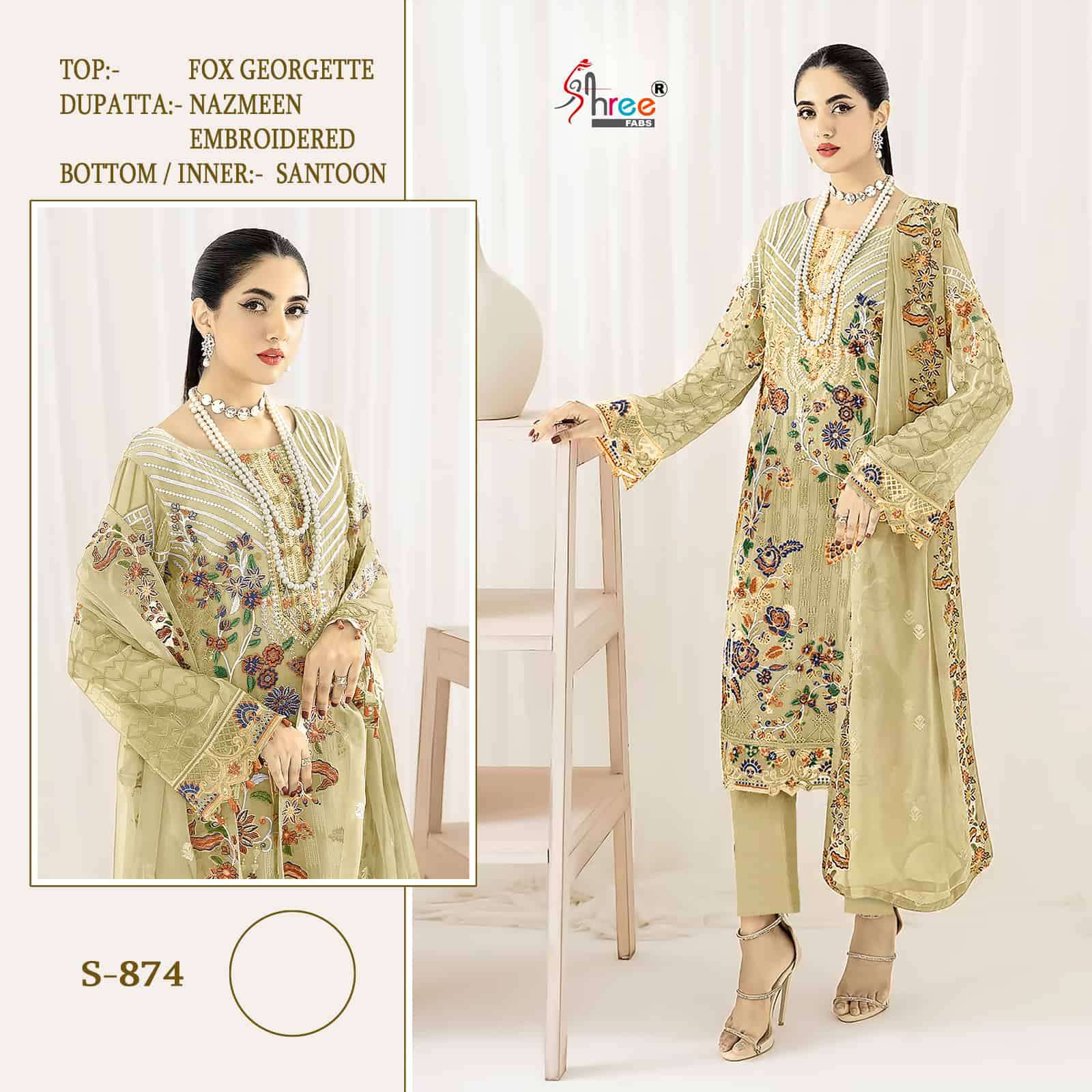Shree Fabs S 874 Colors Pakistani Festive Wear Style Designer Salwar Suit Exporters view 5