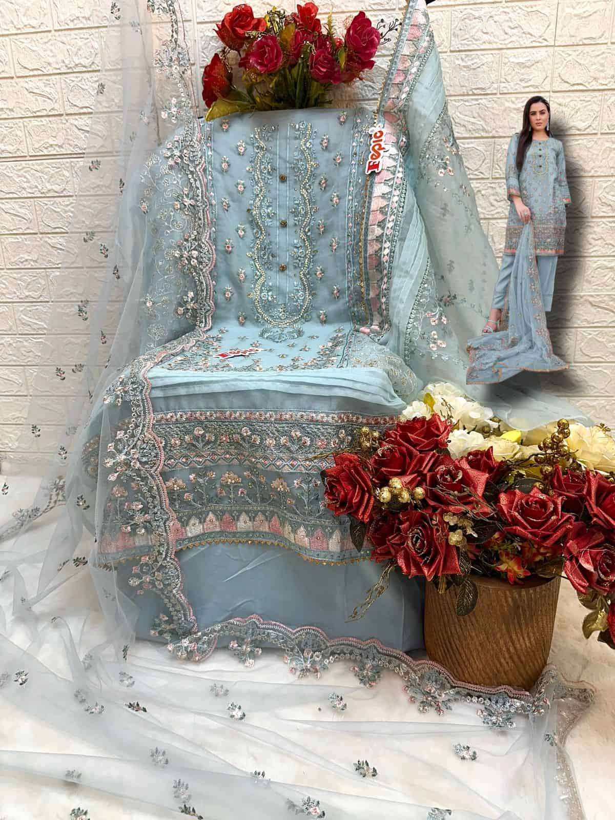 Fepic C 1660 Colors Exclusive Heavy Designs Wedding Wear Style Dress Wholesalers view 7